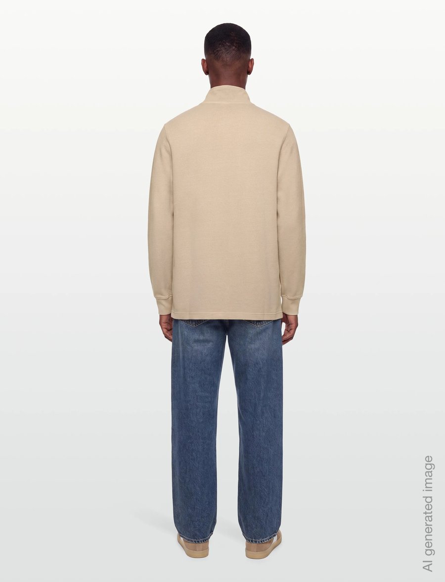 G-Star - Overdyed half zip tweeter - halfzip strik - dk brick gd - 4