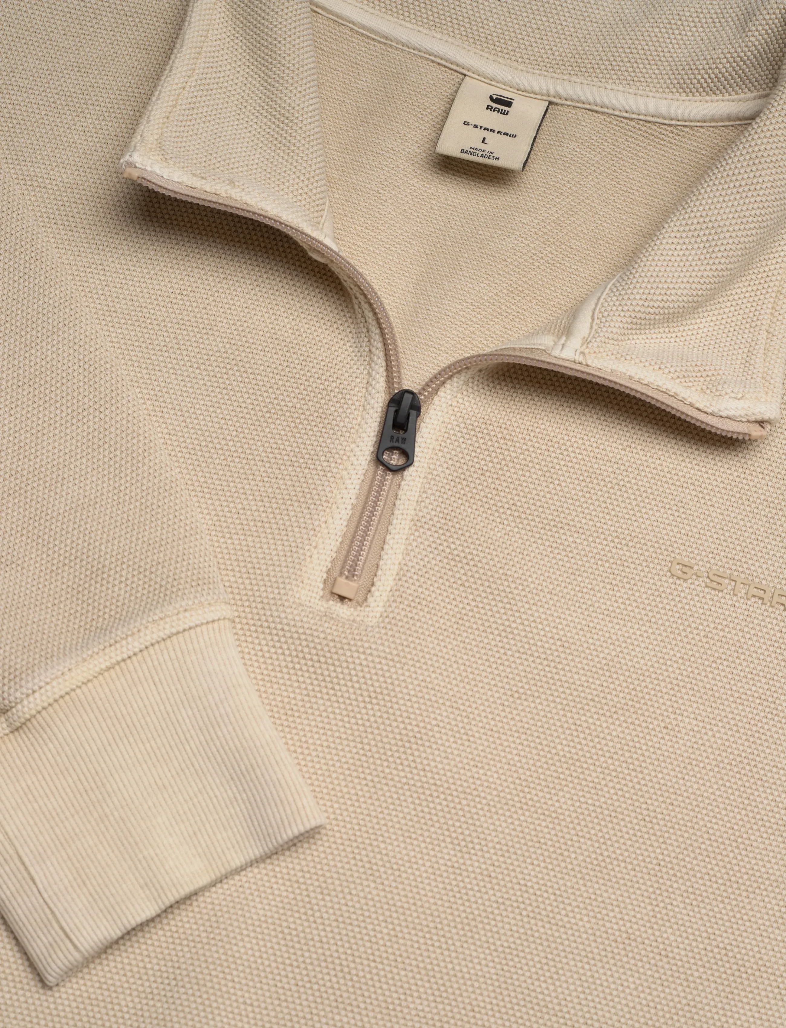 G-Star - Overdyed half zip tweeter - herren - dk brick gd - 2