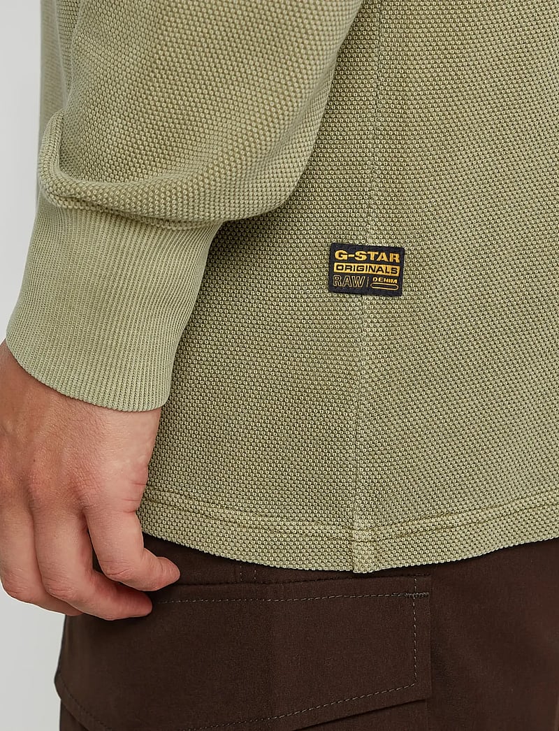 G-Star - Overdyed half zip tweeter - halfzip strik - ensis green gd - 4