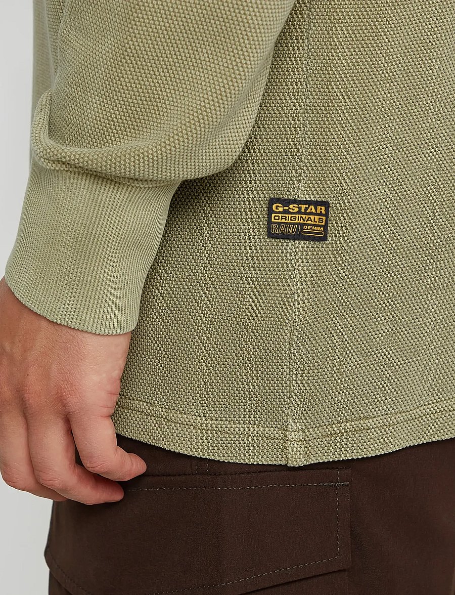 G-Star - Overdyed half zip tweeter - pullover mit halbem reißverschluss - ensis green gd - 4