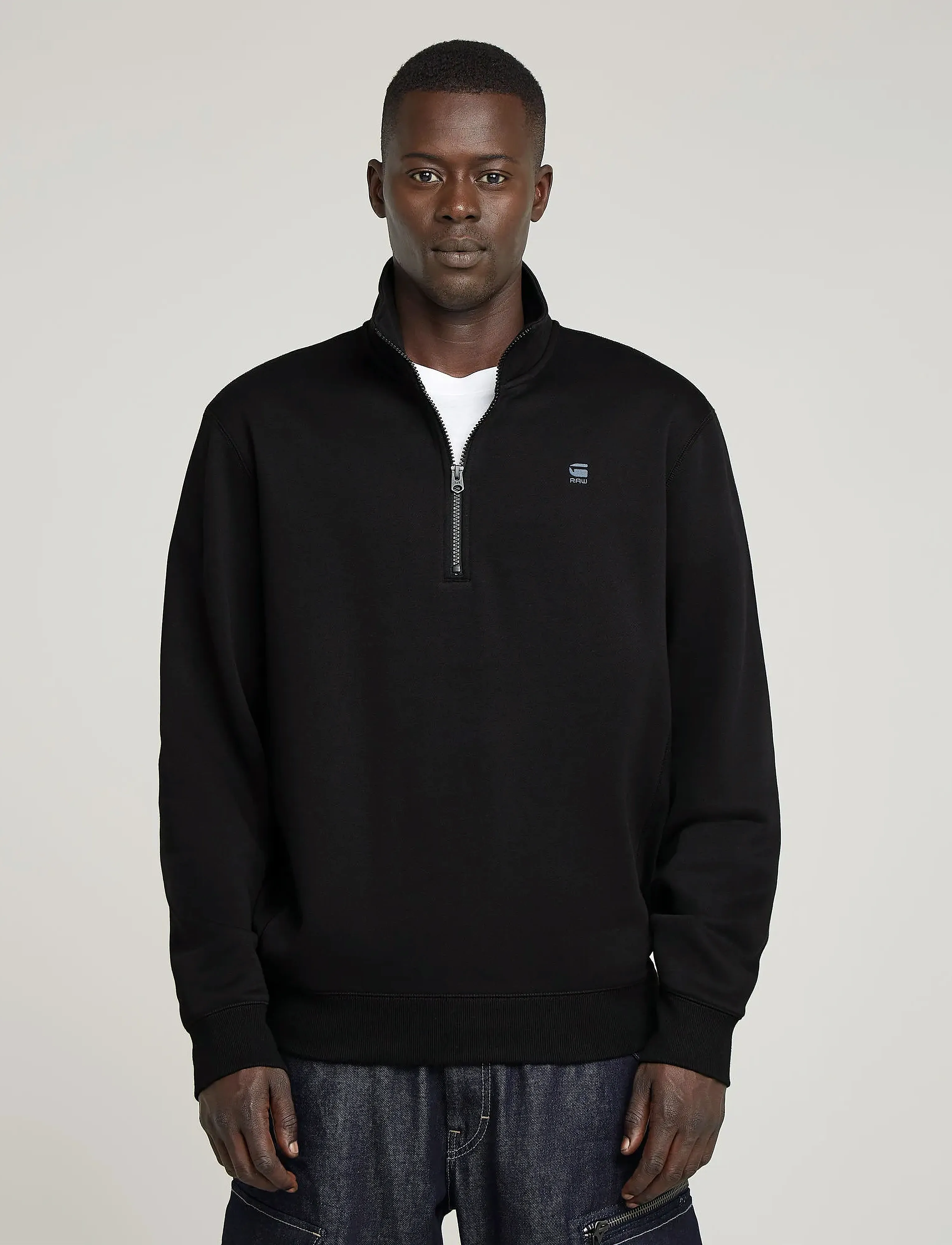 G-Star - Premium core half zip r sw l\s - dressipluusid - dk black - 3
