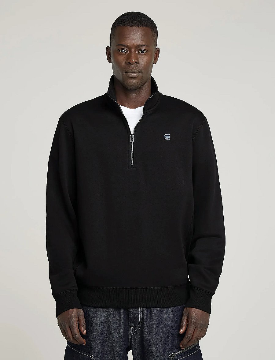 G-Star - Premium core half zip r sw l\s - sweatshirts - dk black - 3