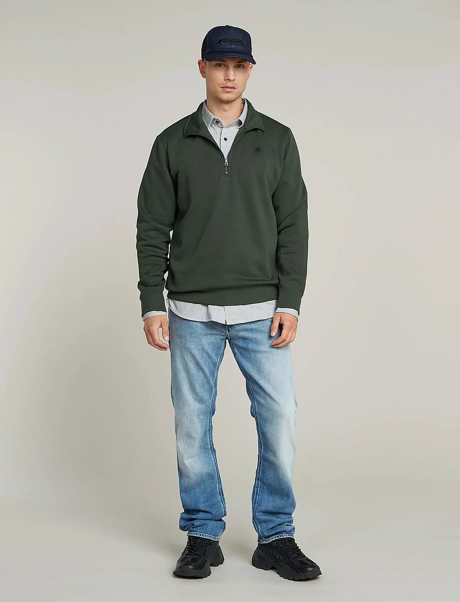 G-Star - Premium core half zip r sw l\s - sweatshirts - graphite - 3