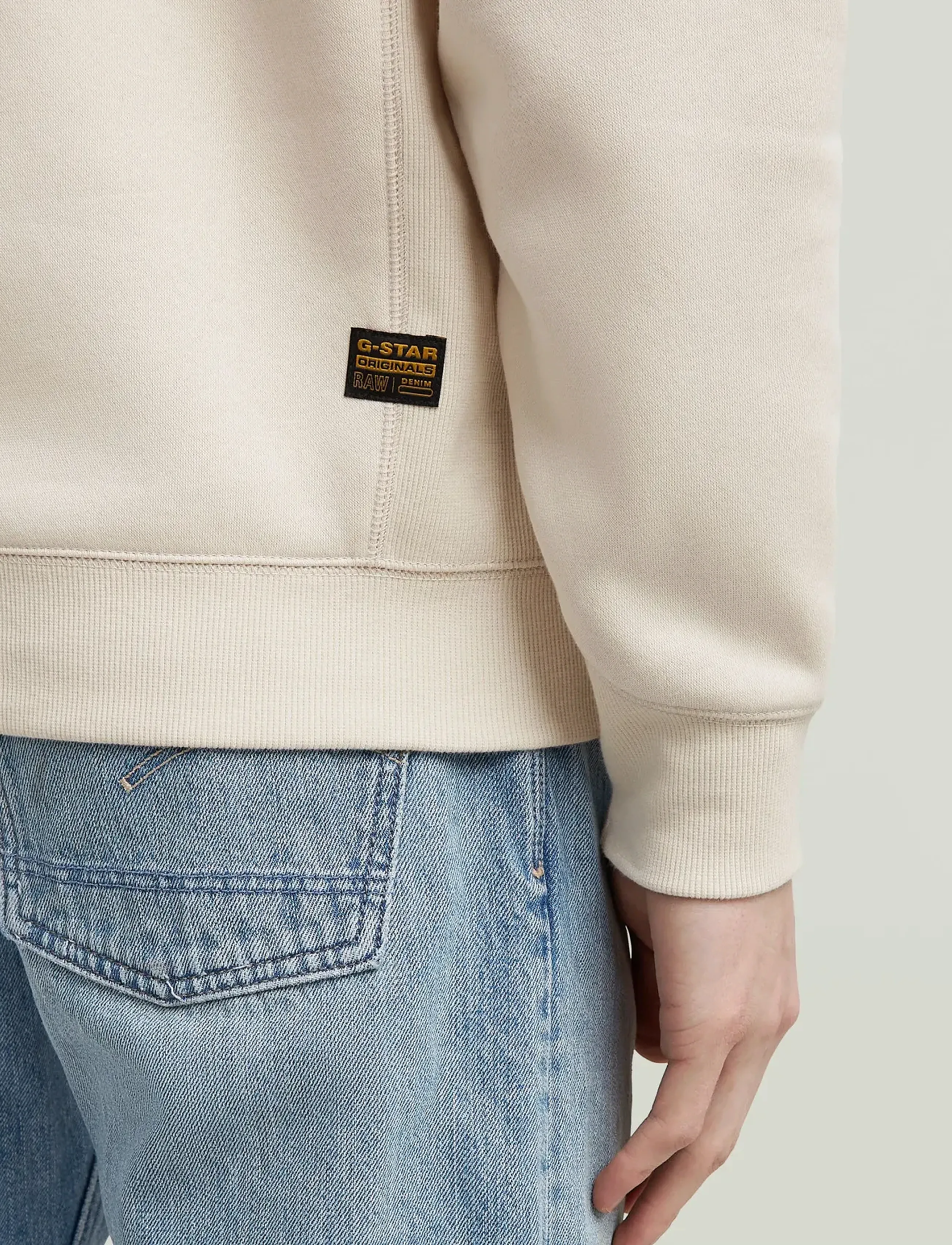 G-Star - Premium core half zip r sw l\s - sweatshirts - whitebait - 4