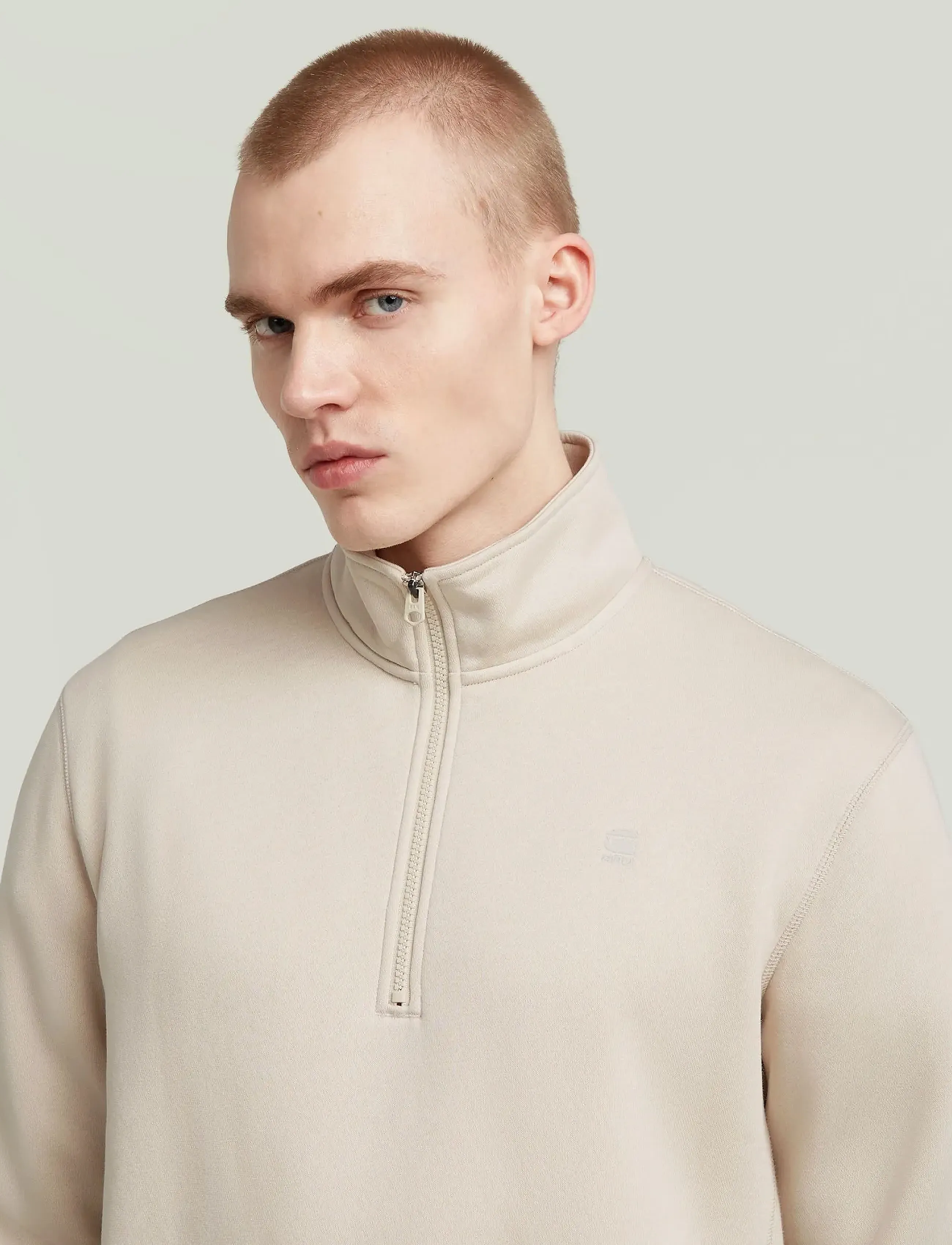 G-Star - Premium core half zip r sw l\s - sweatshirts - whitebait - 5