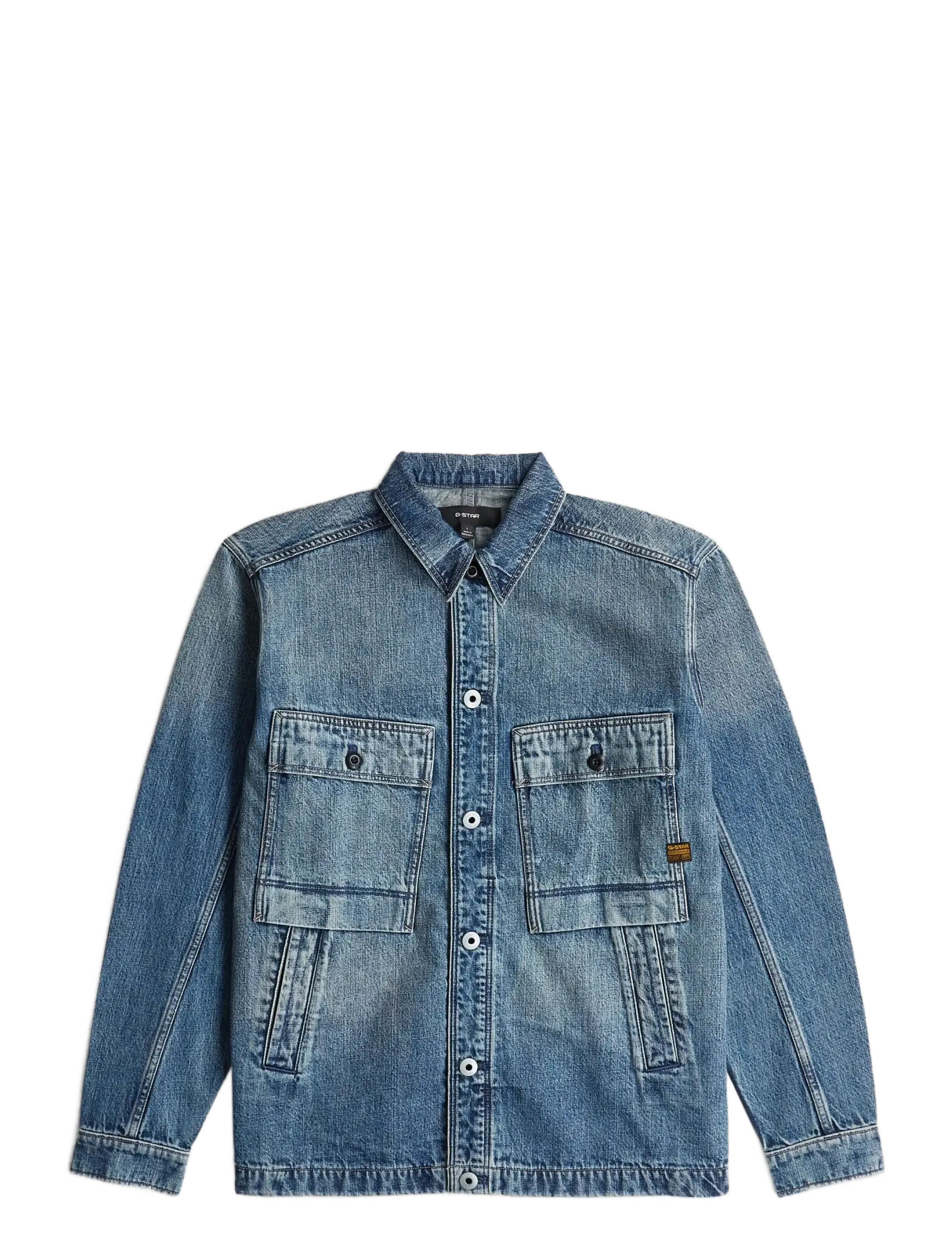 Mosa overshirt - ANTIQUE FADED BLUE GALENA