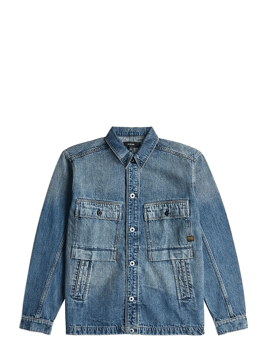 G-Star - Mosa overshirt - gefütterte denimjacken - antique faded blue galena - 1