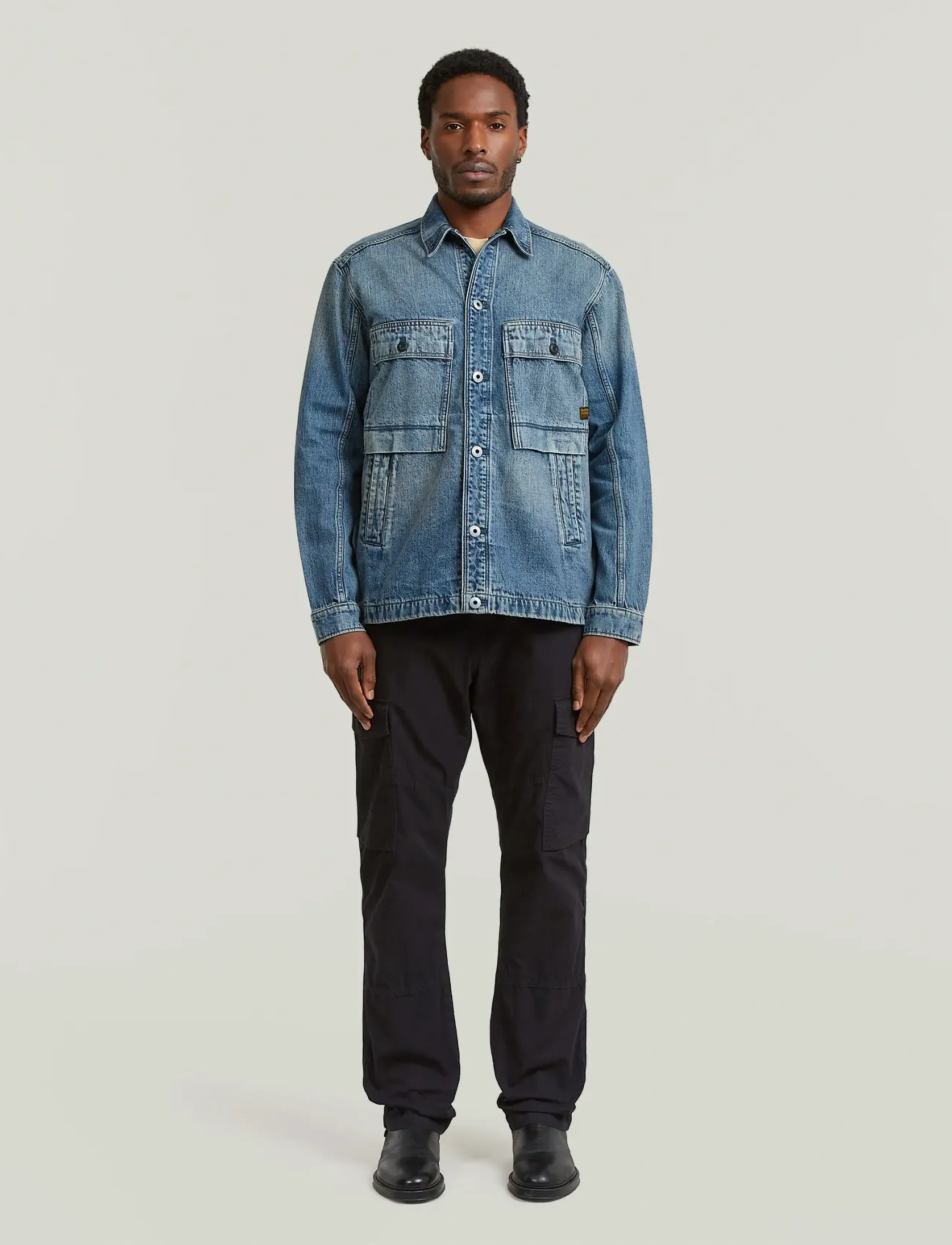 G-Star - Mosa overshirt - forårsjakker - antique faded blue galena - 3