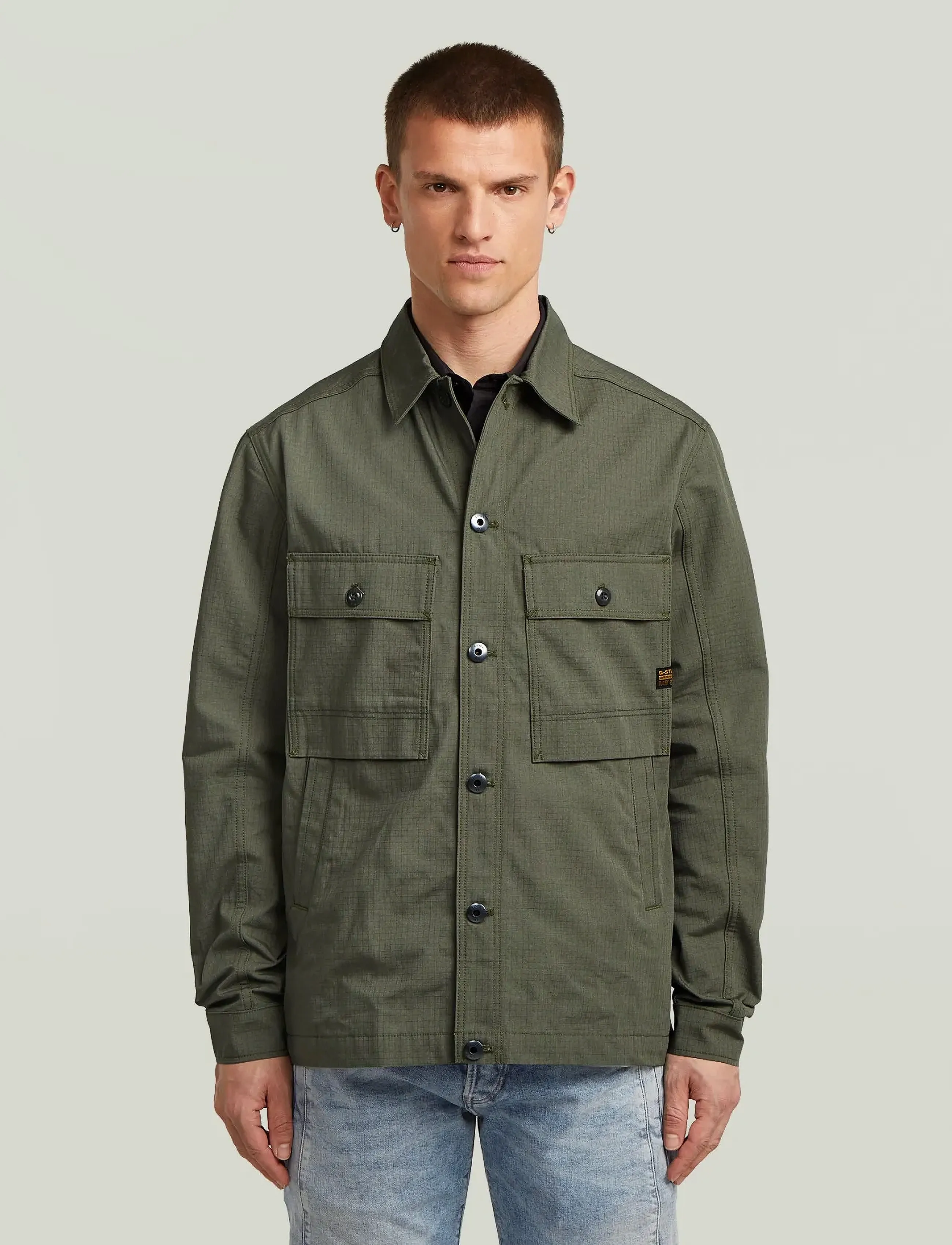 G-Star Mosa Overshirt, XXL, Green, Overdele > Overtrøjer, Herre