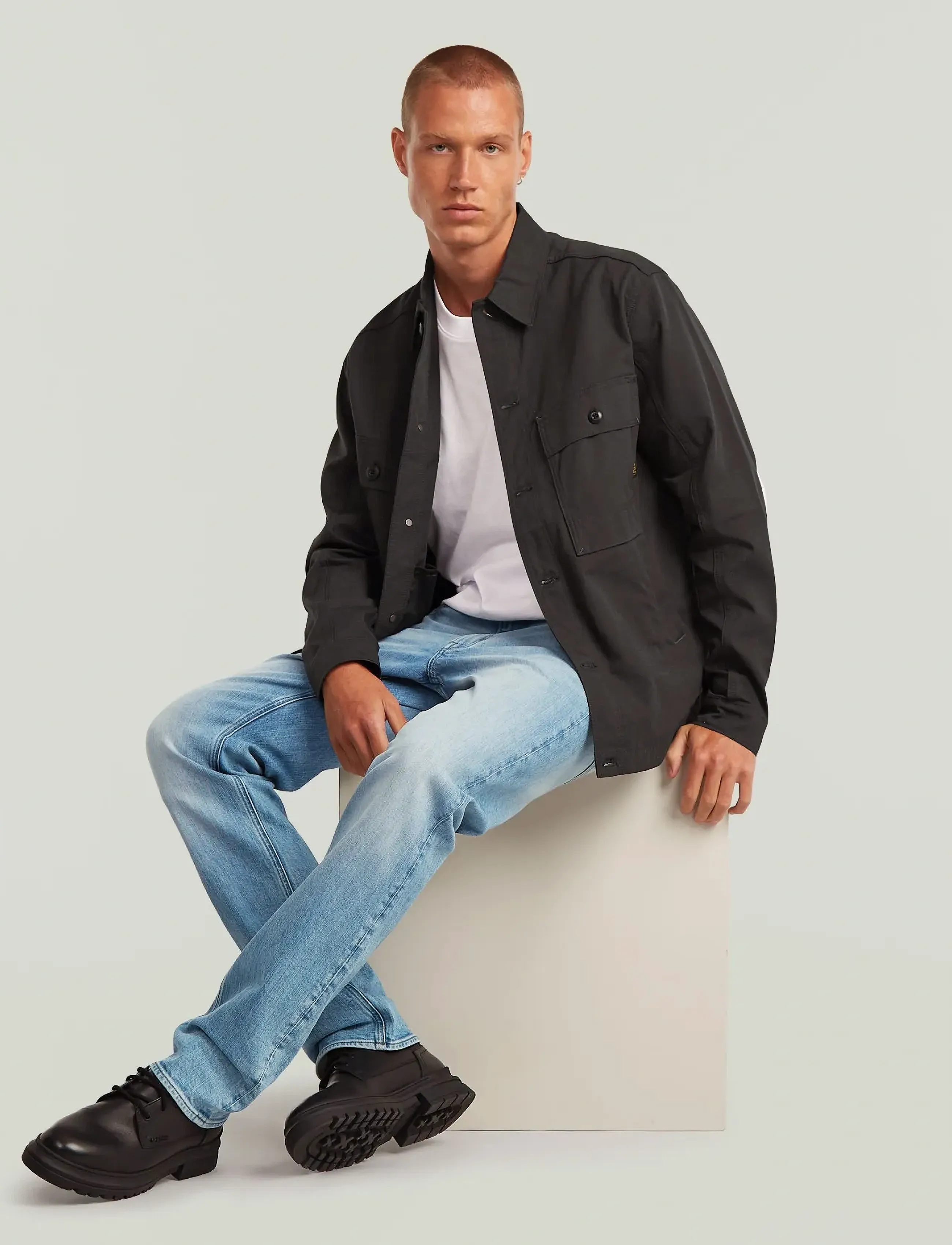 G-Star - Mosa overshirt - lined denim jackets - raven - 5
