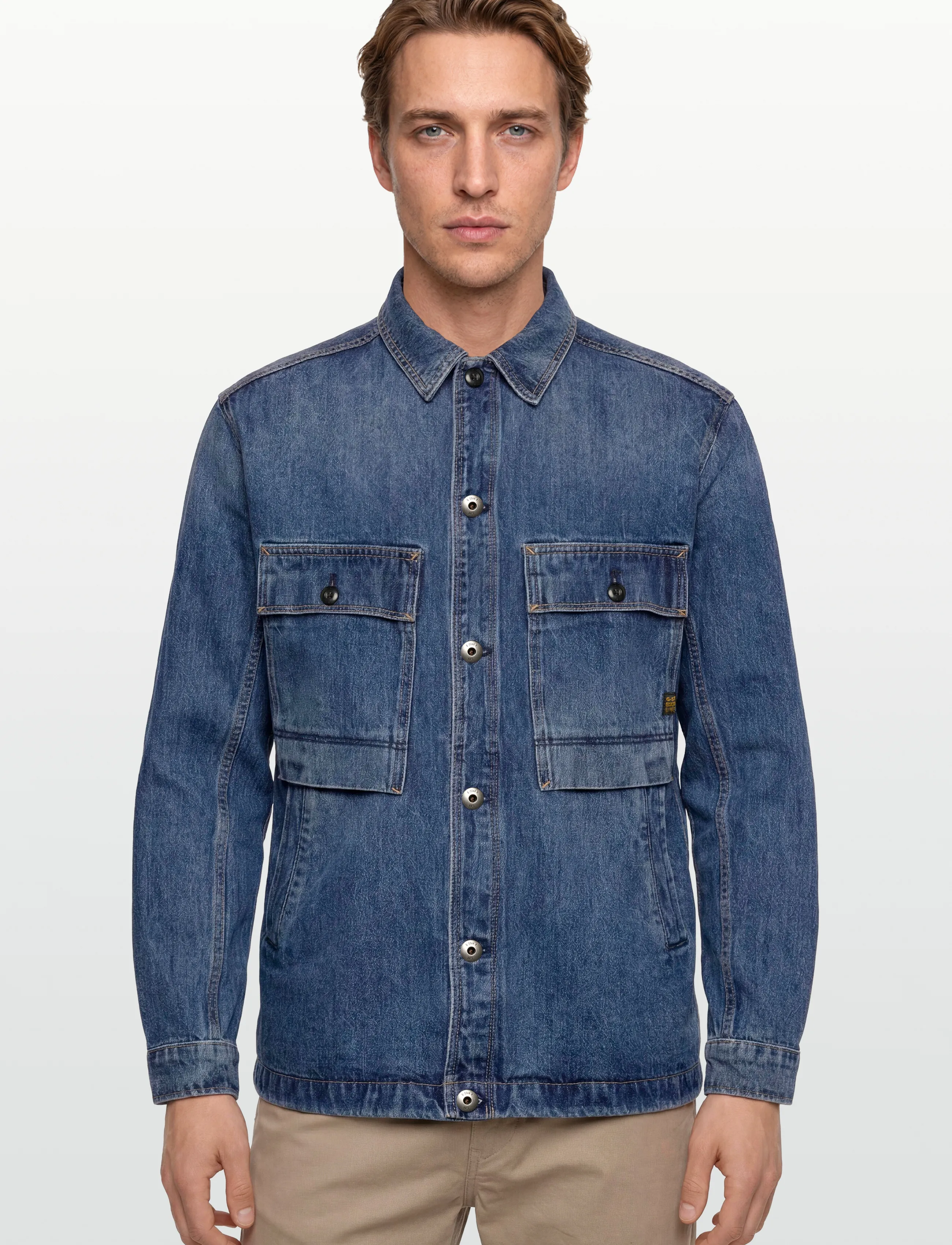 G-Star - Mosa overshirt - fodrade jeansjackor - worn in waterways - 3