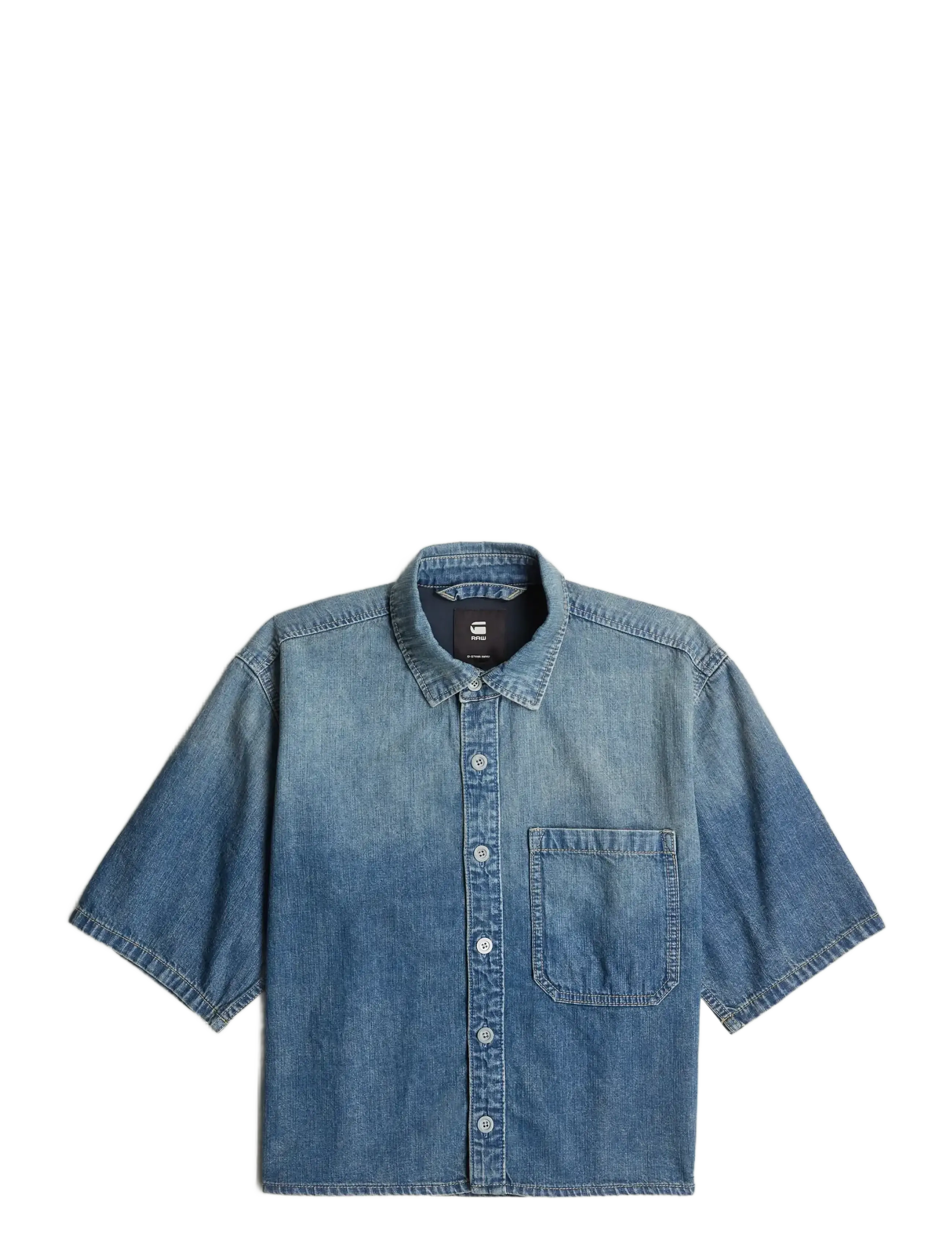 G-Star Boxy Relaxed 1-pkt Shirt s\s wmn - Kleidung - FADED TERME / blue