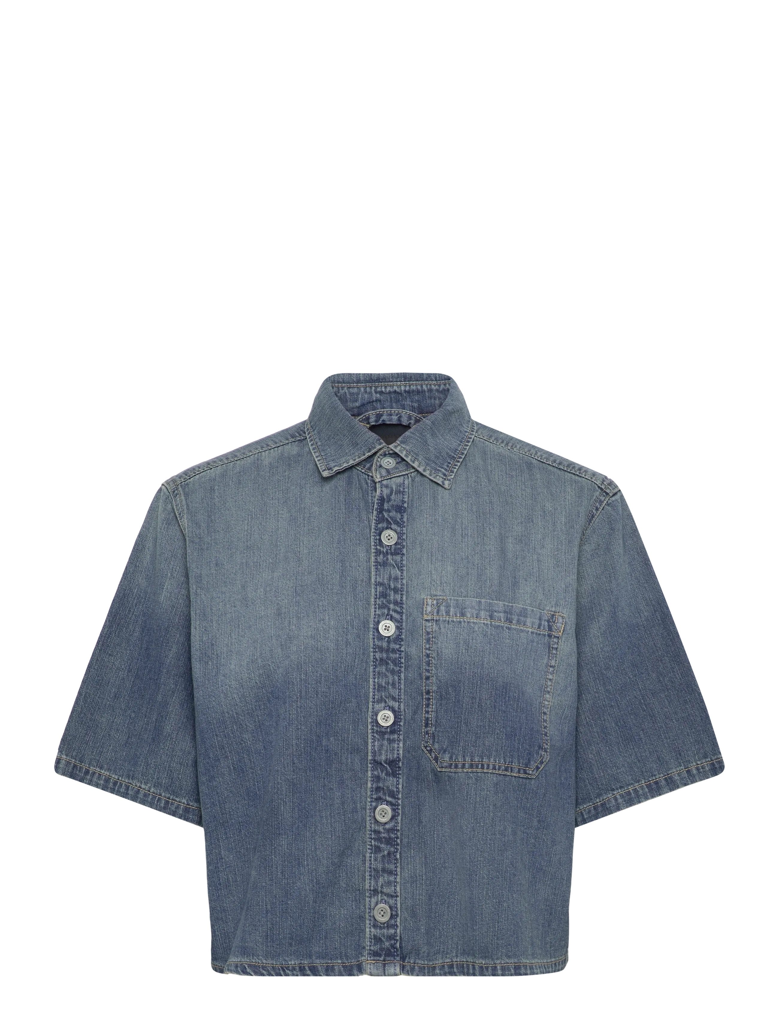 G-Star Boxy Relaxed 1-pkt Shirt s\s wmn - Everyday Style - FADED TERME / blue