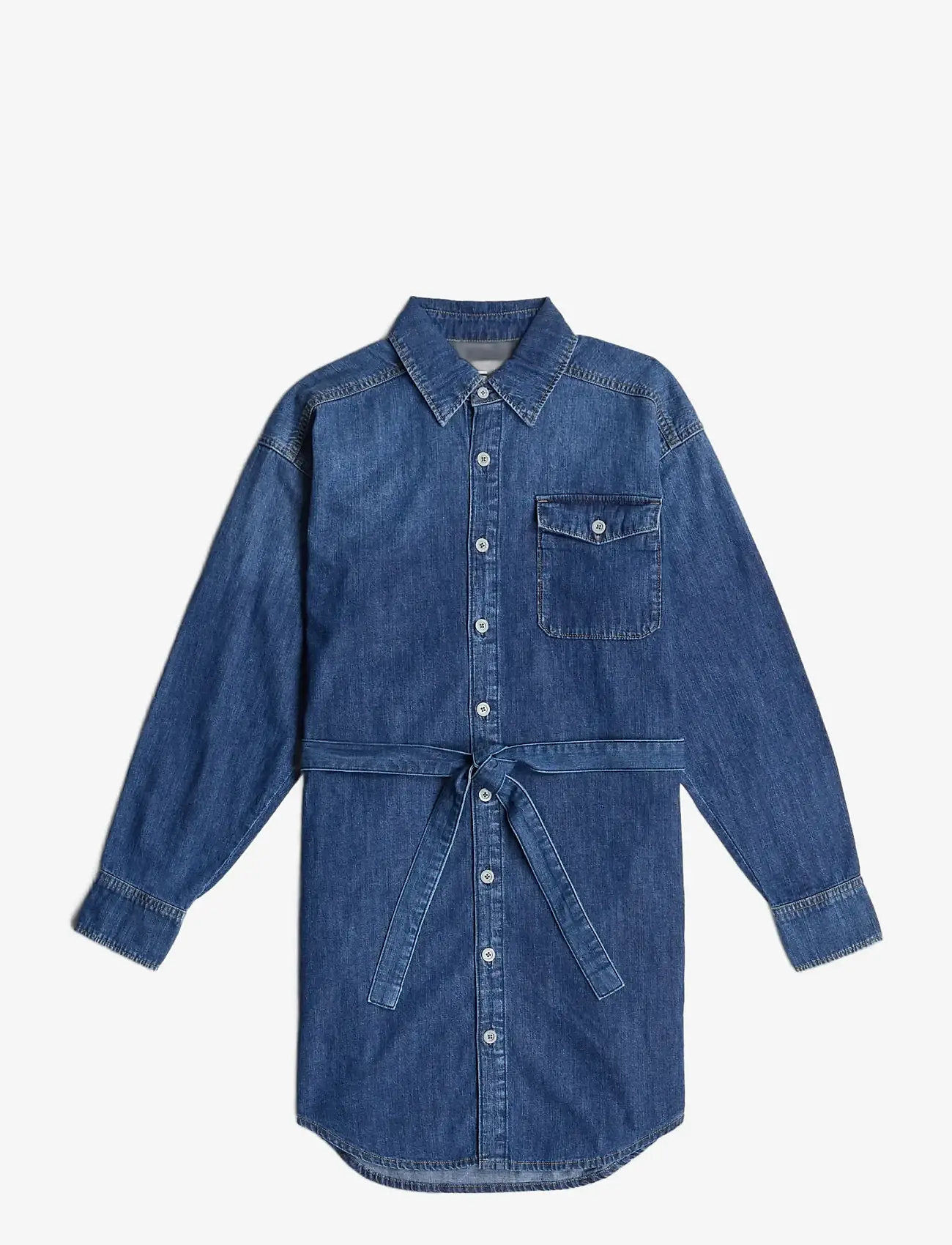 G-Star - Belted Shirt Dress l\s wmn - sukienki koszulowe - worn in windward - 1