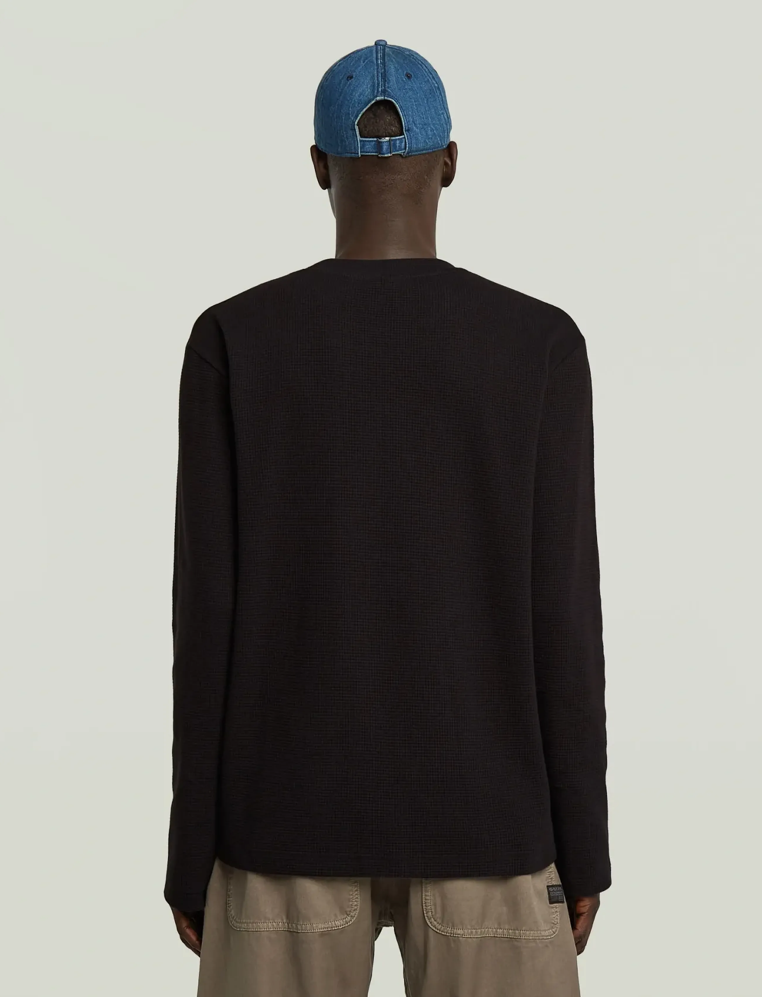 G-Star - Tweeter a line r t l\s - long-sleeved t-shirts - dk black - 3