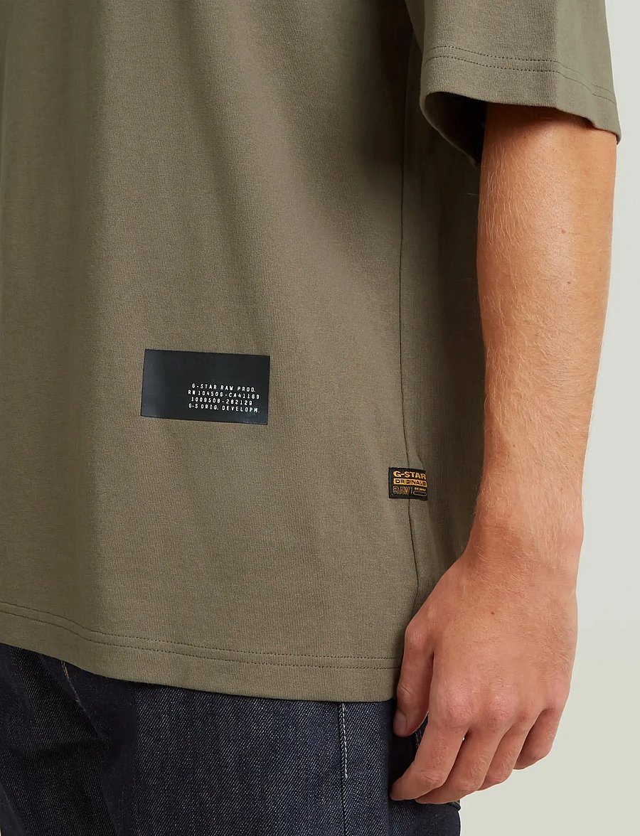 G-Star - Badge boxy r t - kortärmade t-shirts - turf - 4