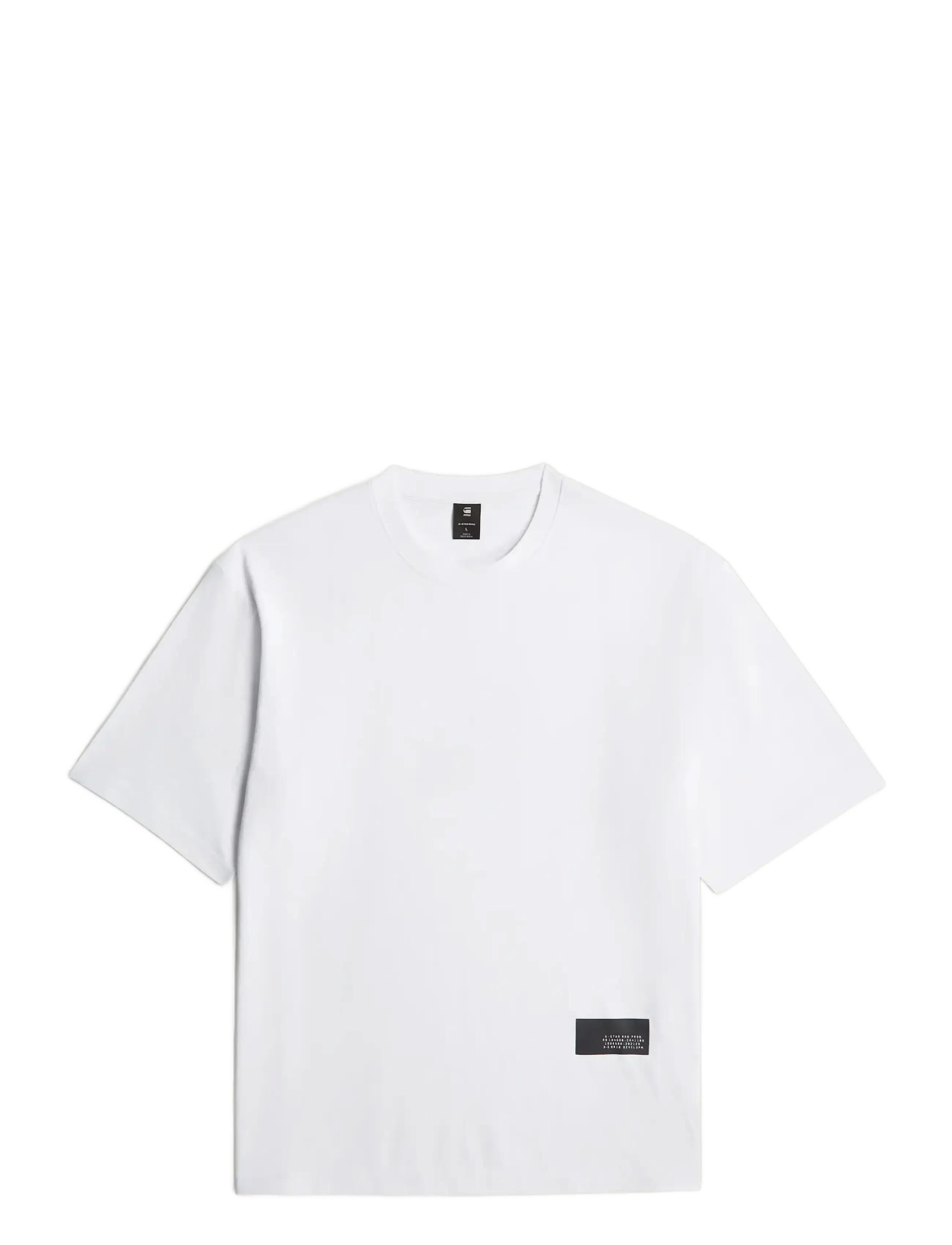 G-Star Badge boxy r t - T-shirts - WHITE / white