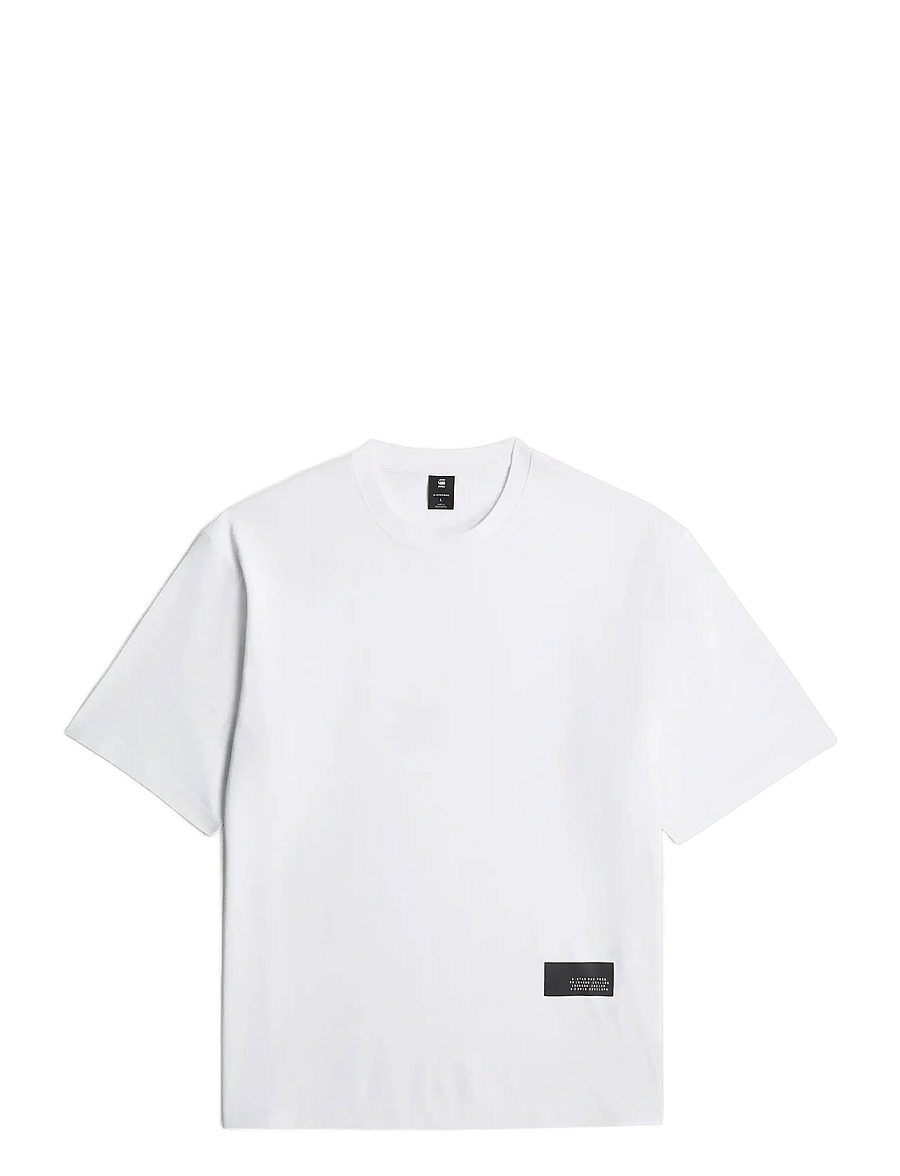 G-Star - Badge boxy r t - kortärmade t-shirts - white - 0