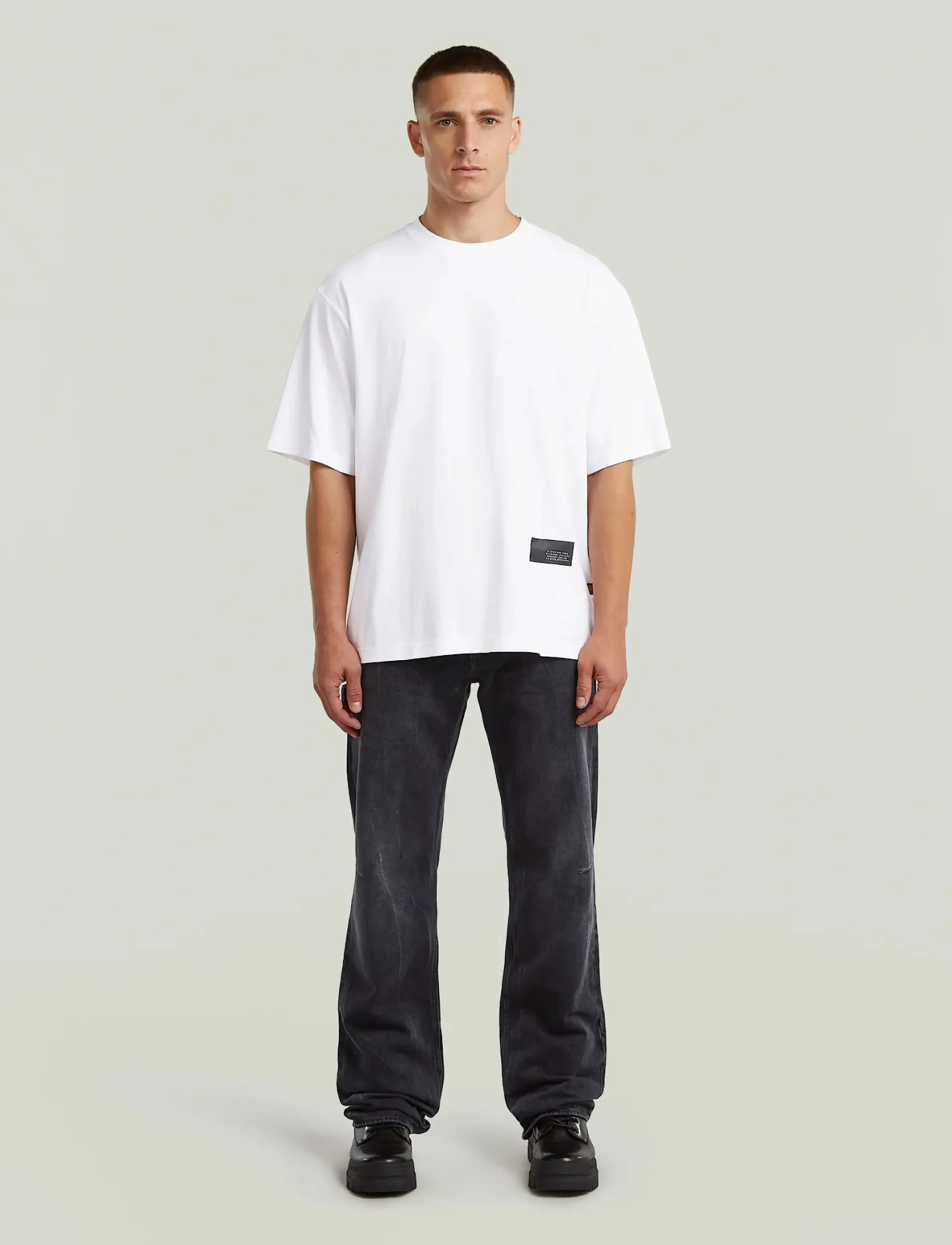 G-Star - Badge boxy r t - kortärmade t-shirts - white - 2