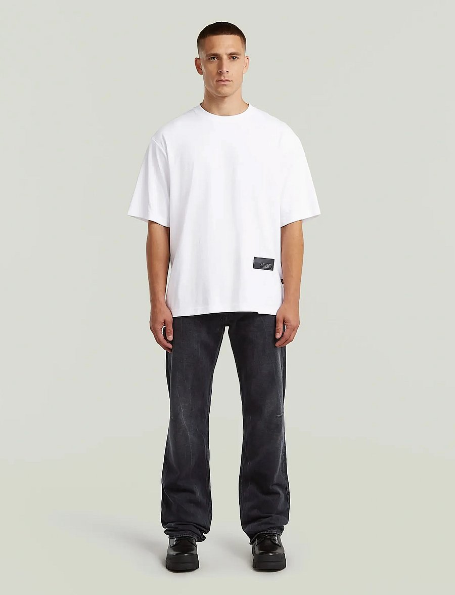 G-Star - Badge boxy r t - kortärmade t-shirts - white - 2