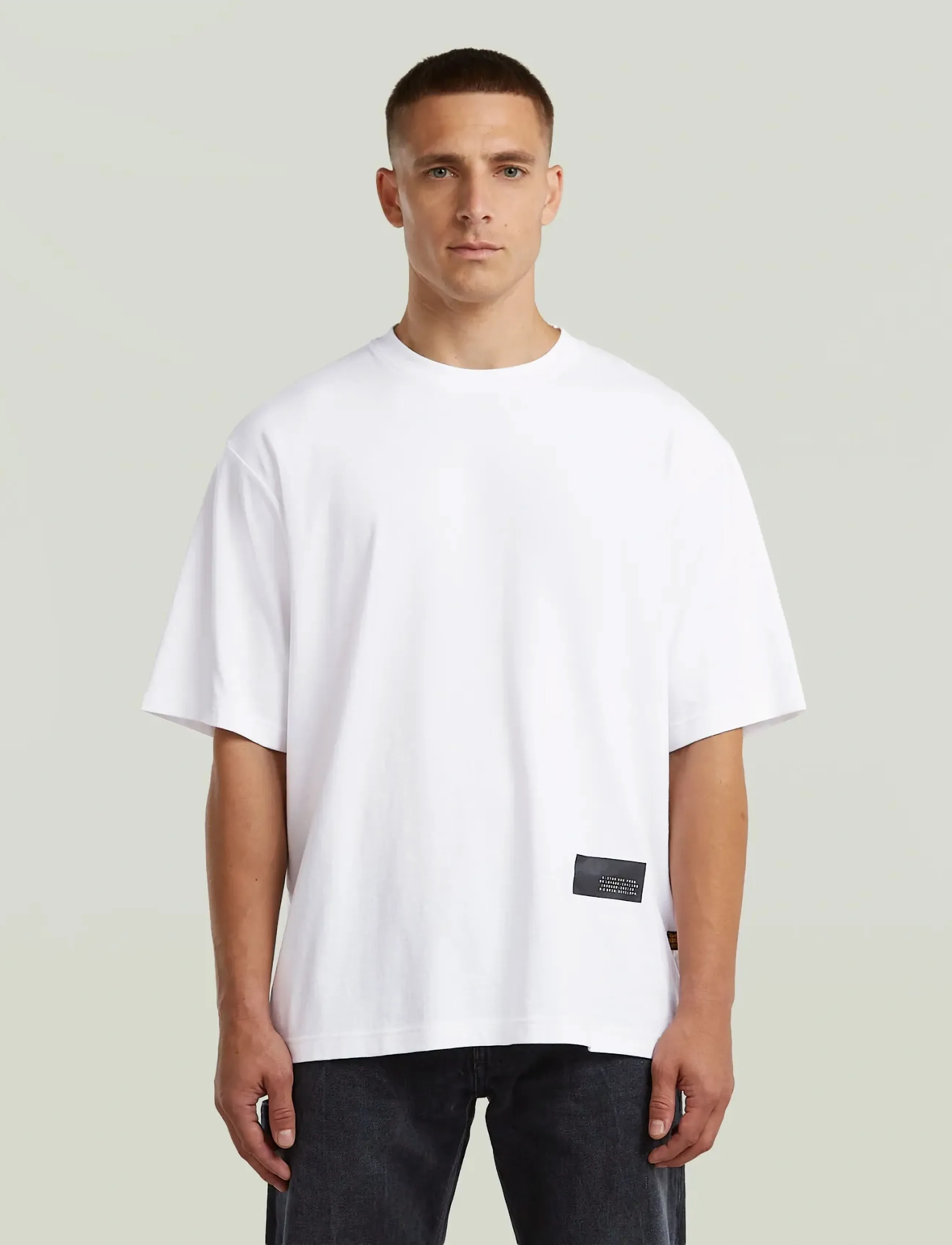 G-Star - Badge boxy r t - kortärmade t-shirts - white - 3