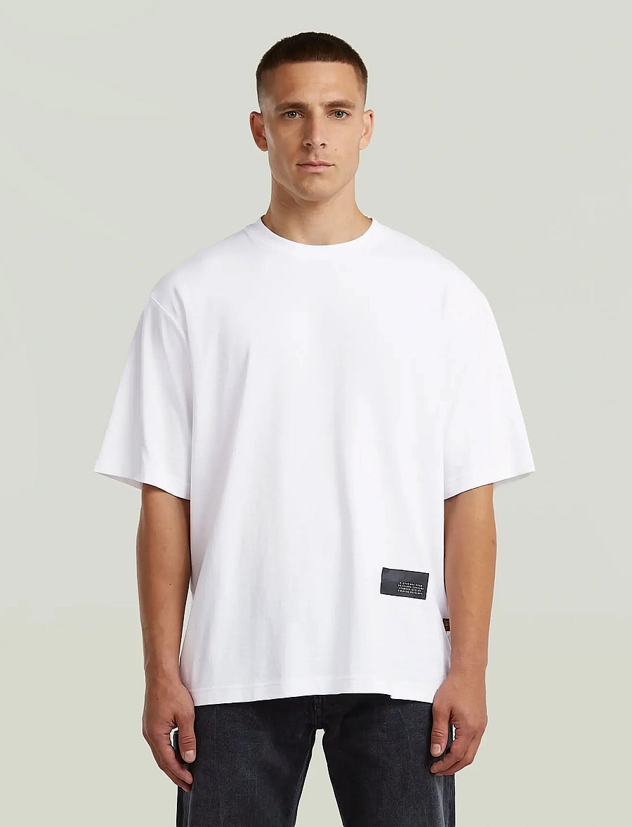 G-Star - Badge boxy r t - kortärmade t-shirts - white - 3