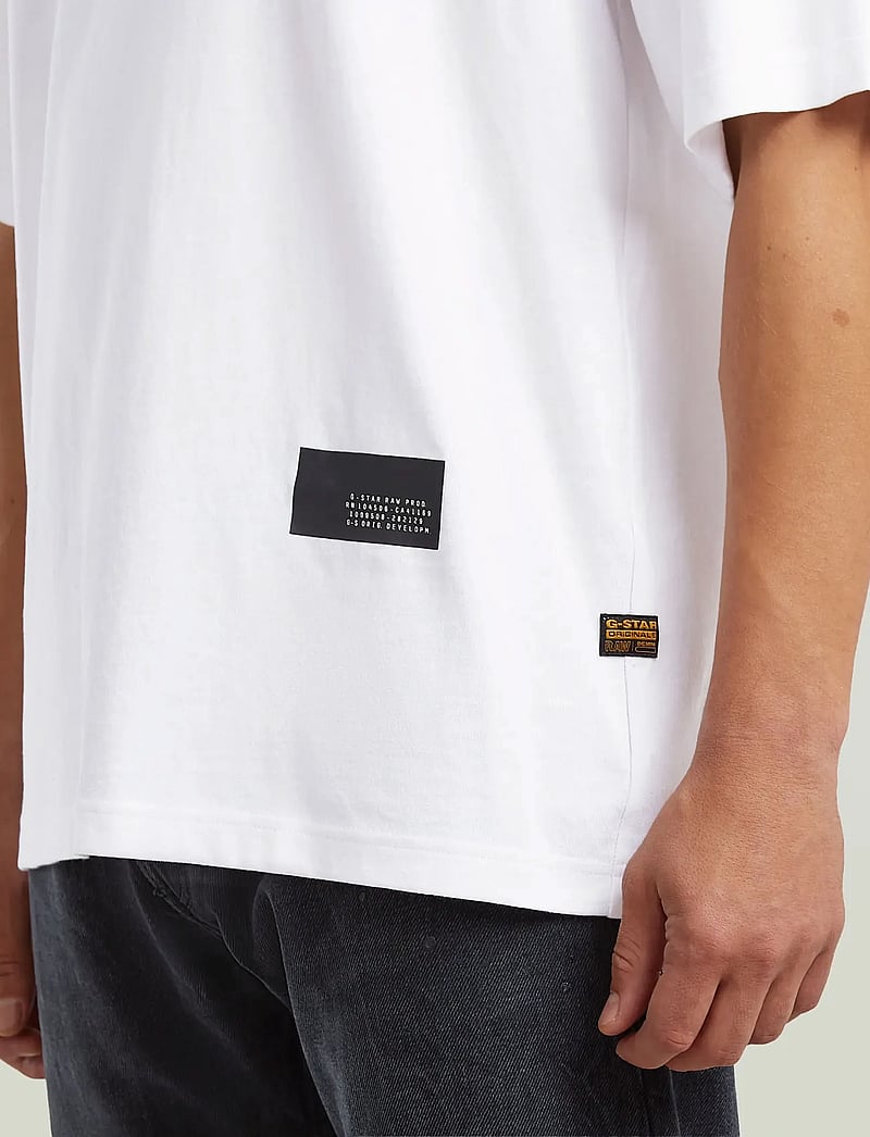 G-Star - Badge boxy r t - lühikeste varrukatega t-särgid - white - 4