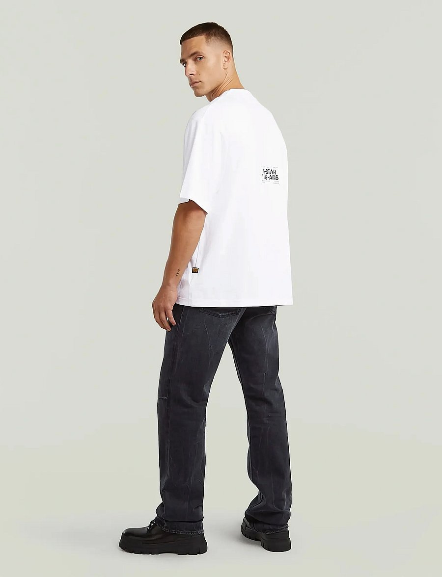 G-Star - Badge boxy r t - kortärmade t-shirts - white - 5