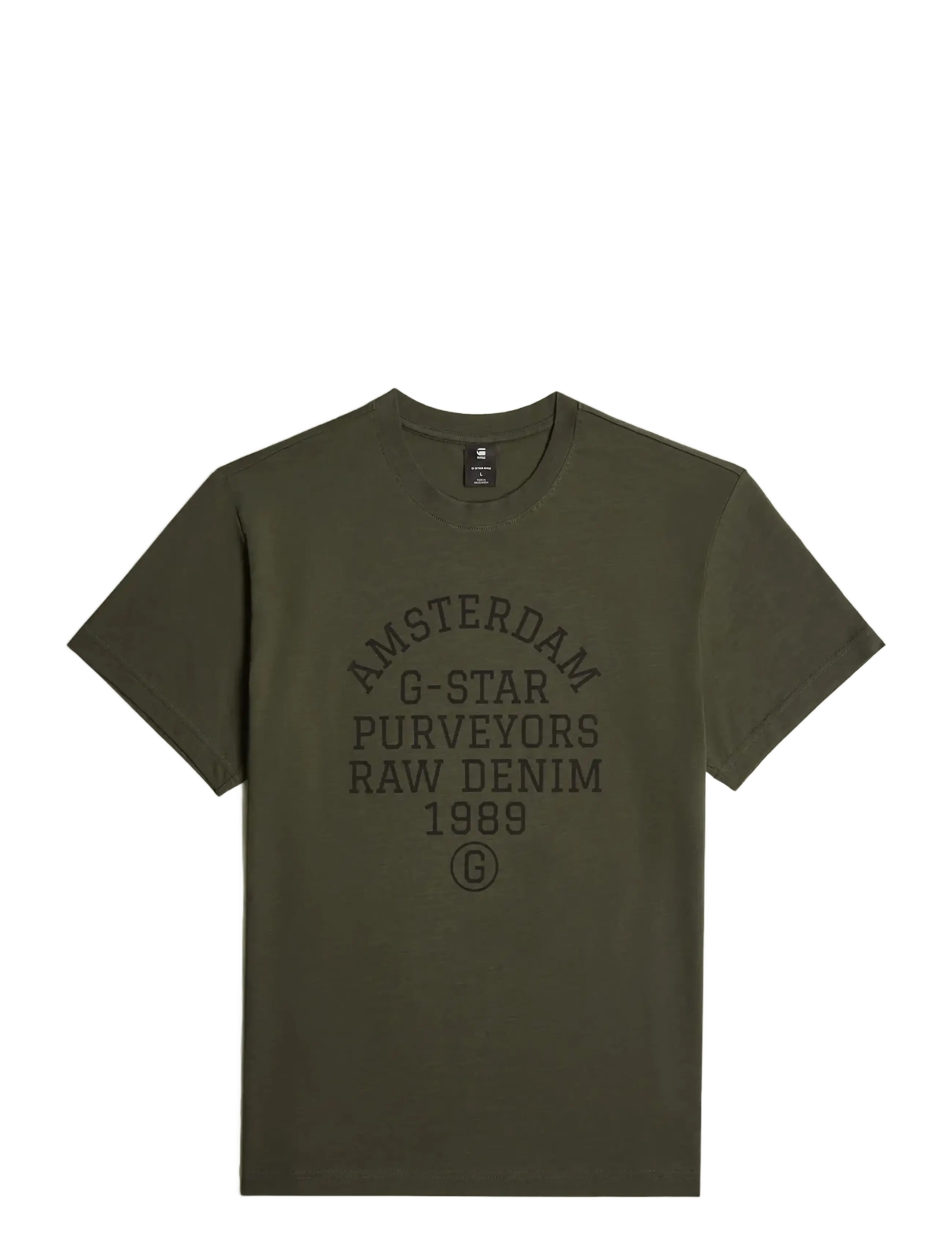 G-Star Purveyors gr r t - T-shirts - ASFALT / khaki/green
