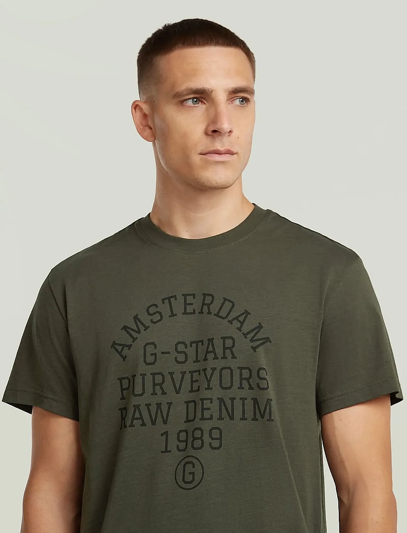 G-Star - Purveyors gr r t - lühikeste varrukatega t-särgid - asfalt - 4