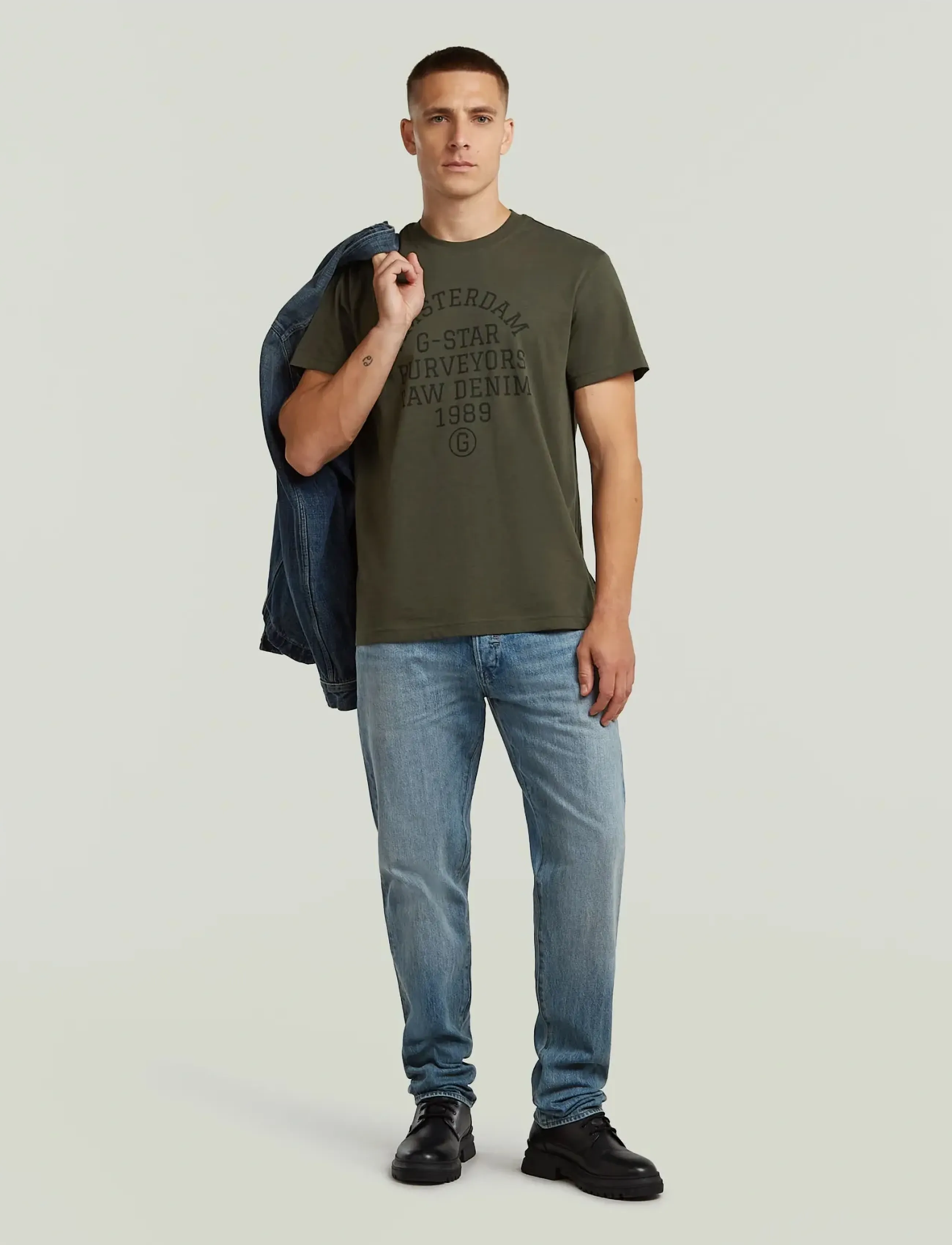 G-Star - Purveyors gr r t - kortärmade t-shirts - asfalt - 5