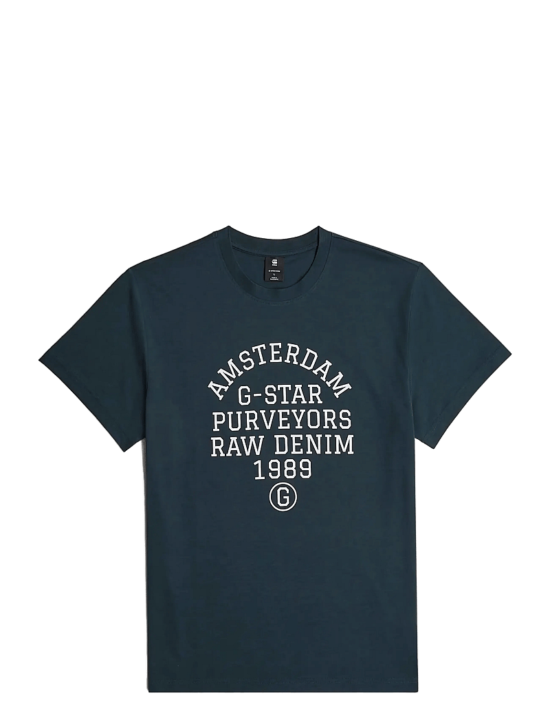 G-Star - Purveyors gr r t - kortärmade t-shirts - dk patriot blue - 1