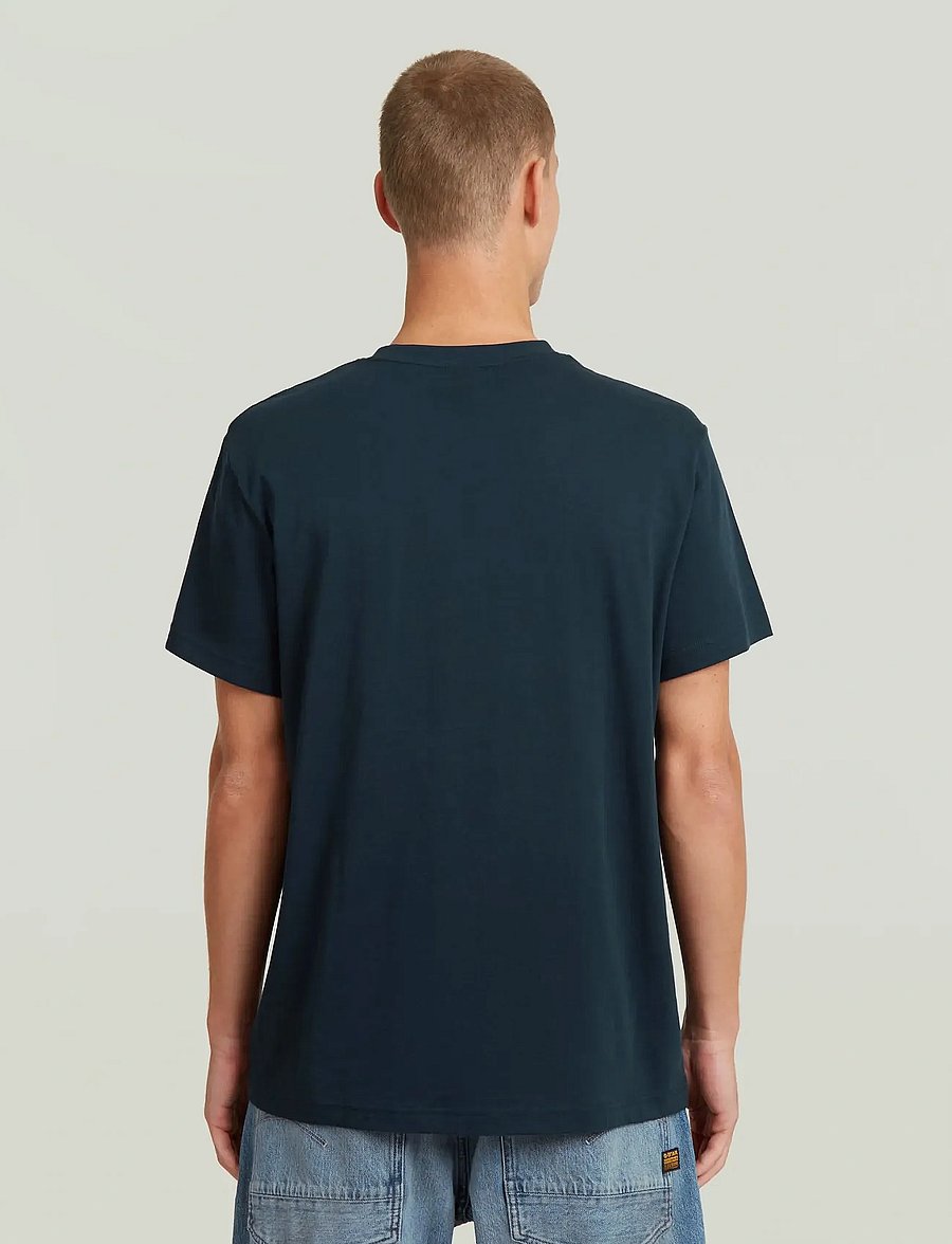 G-Star - Purveyors gr r t - short-sleeved t-shirts - dk patriot blue - 2