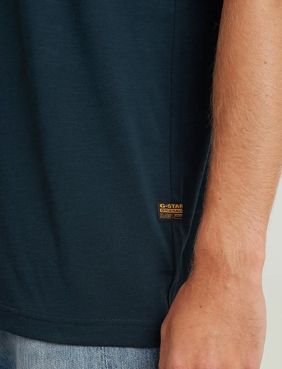 G-Star - Purveyors gr r t - short-sleeved t-shirts - dk patriot blue - 4
