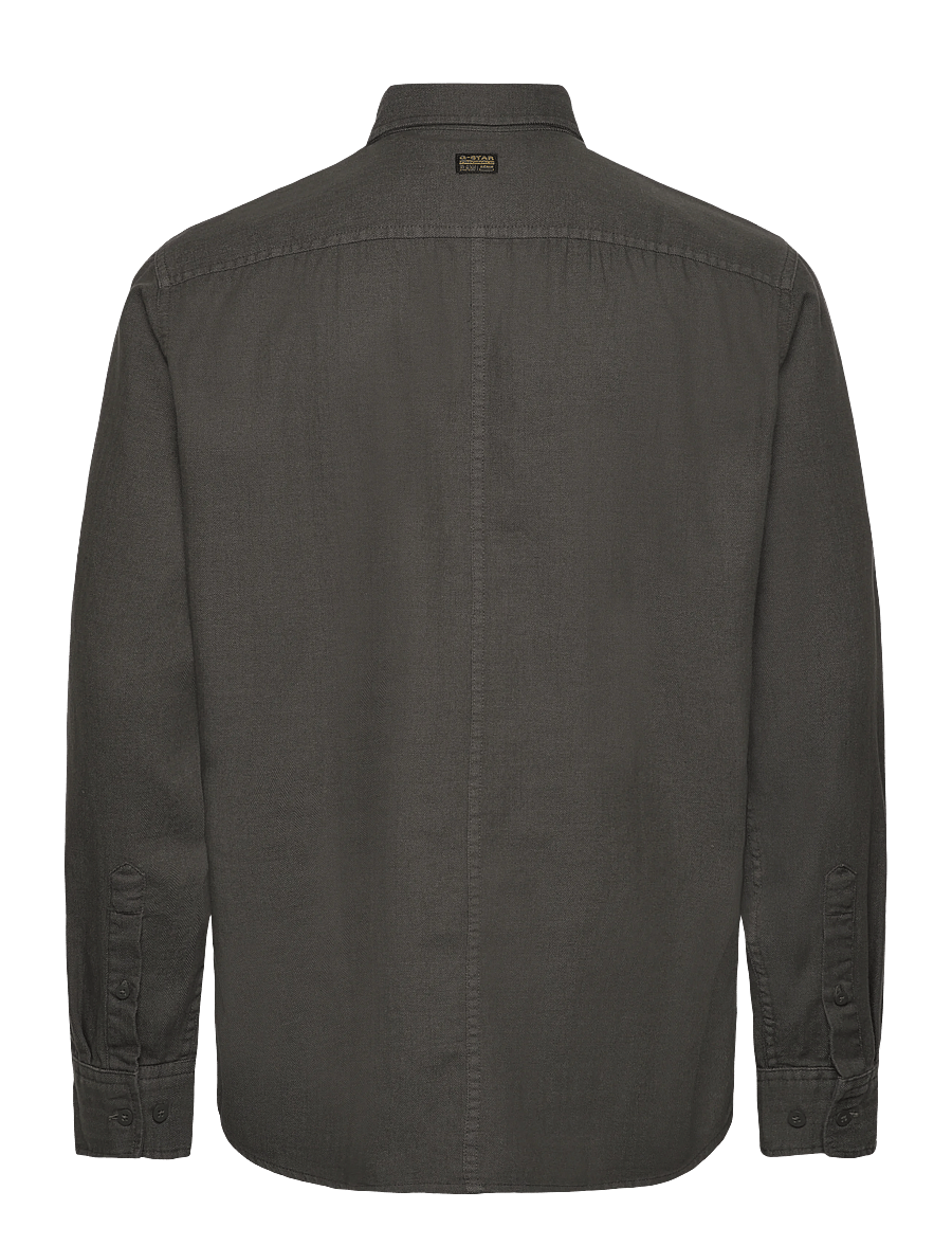 G-Star - Panelled Pkt Regular Shirt l\s - džinsa krekli - asfalt gd - 1