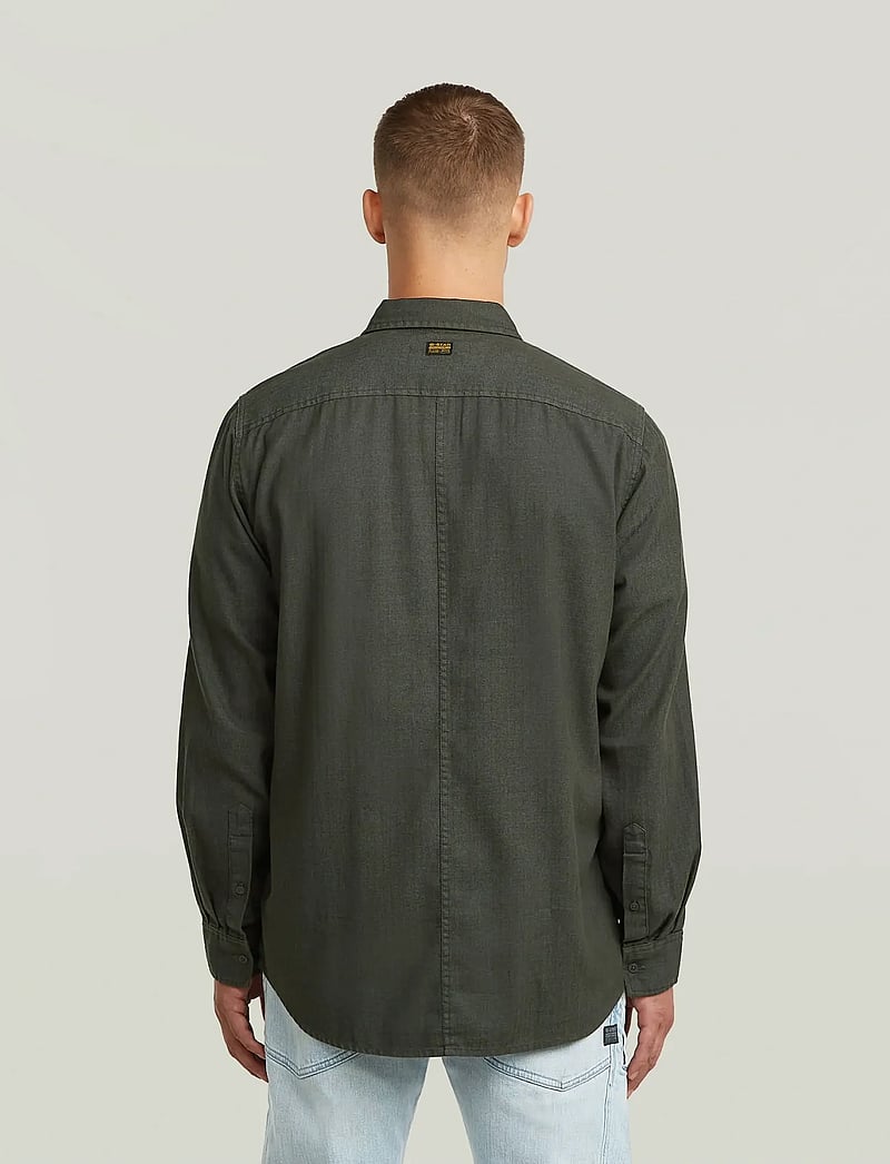 G-Star - Panelled Pkt Regular Shirt l\s - teksasärgid - asfalt gd - 3