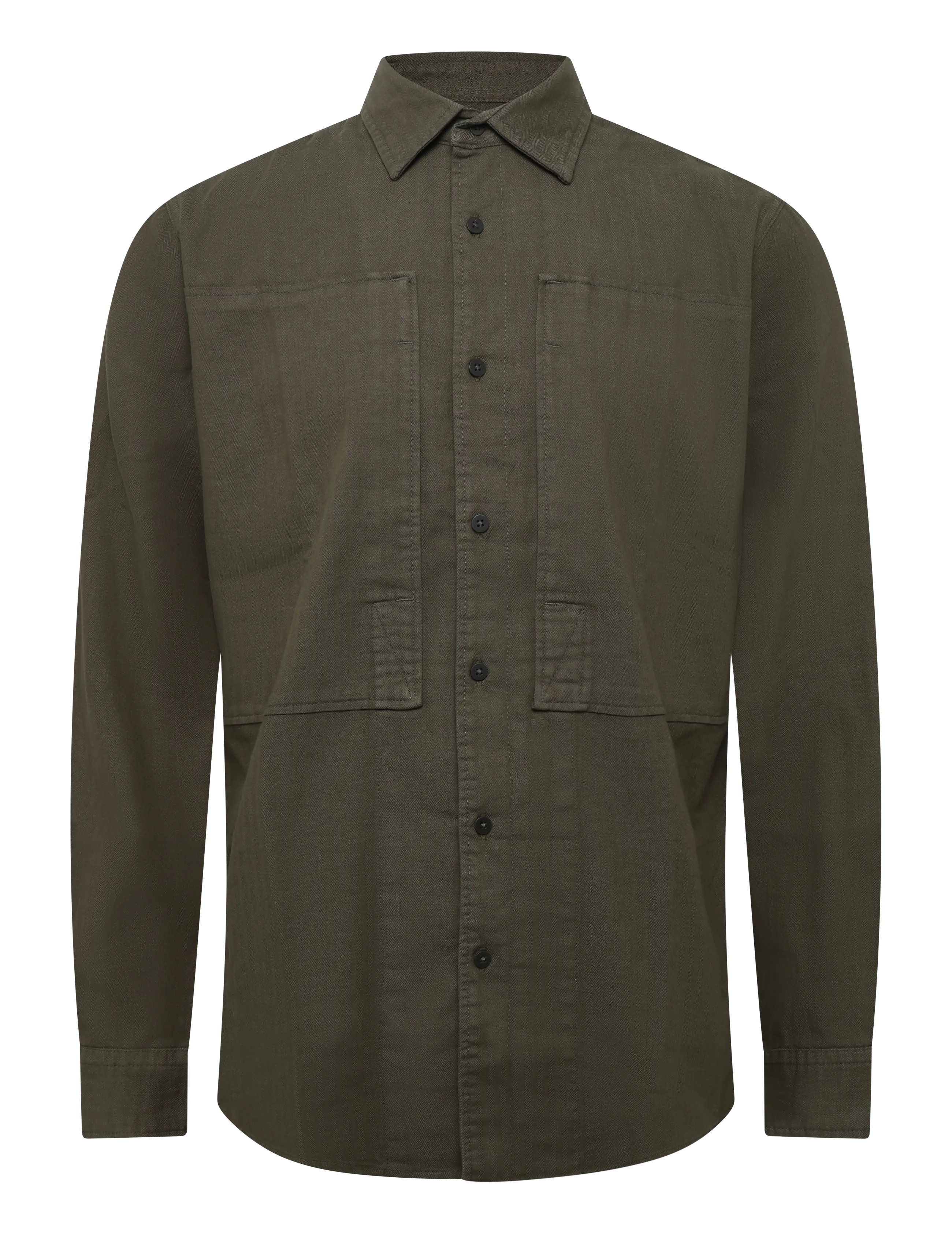G-Star Panelled Pkt Regular Shirt l\s - Streetstyle - DARK KHAKI GD / khaki/green