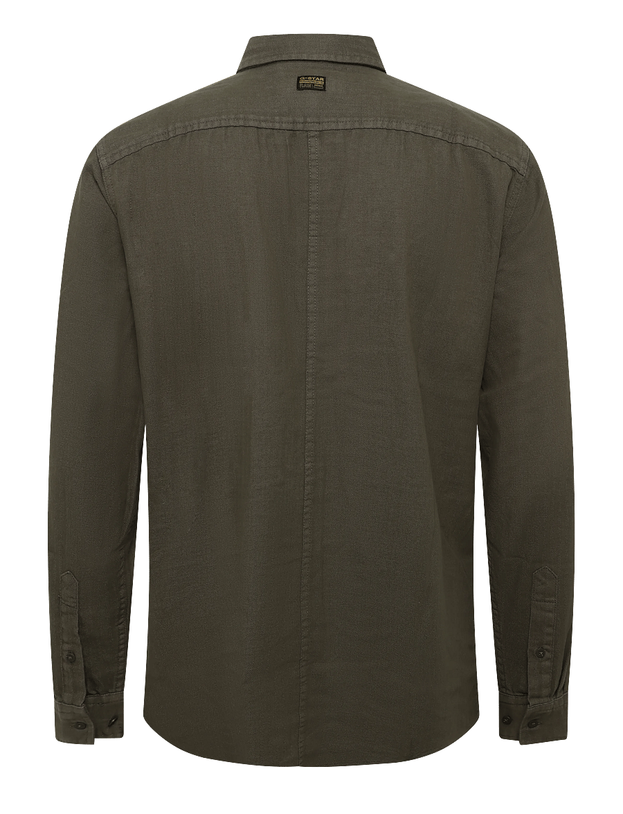 G-Star - Panelled Pkt Regular Shirt l\s - jeanshemden - dark khaki gd - 1