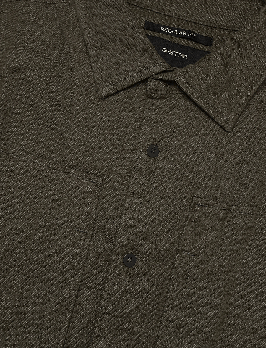 G-Star - Panelled Pkt Regular Shirt l\s - jeanshemden - dark khaki gd - 2