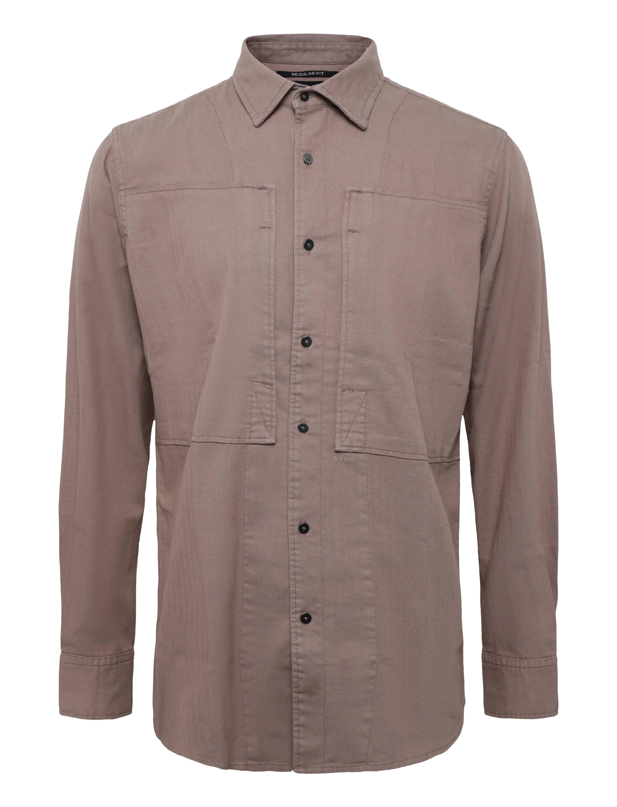G-Star Panelled Pkt Regular Shirt l\s - Casual skjorter - FOSSIL GD / brown