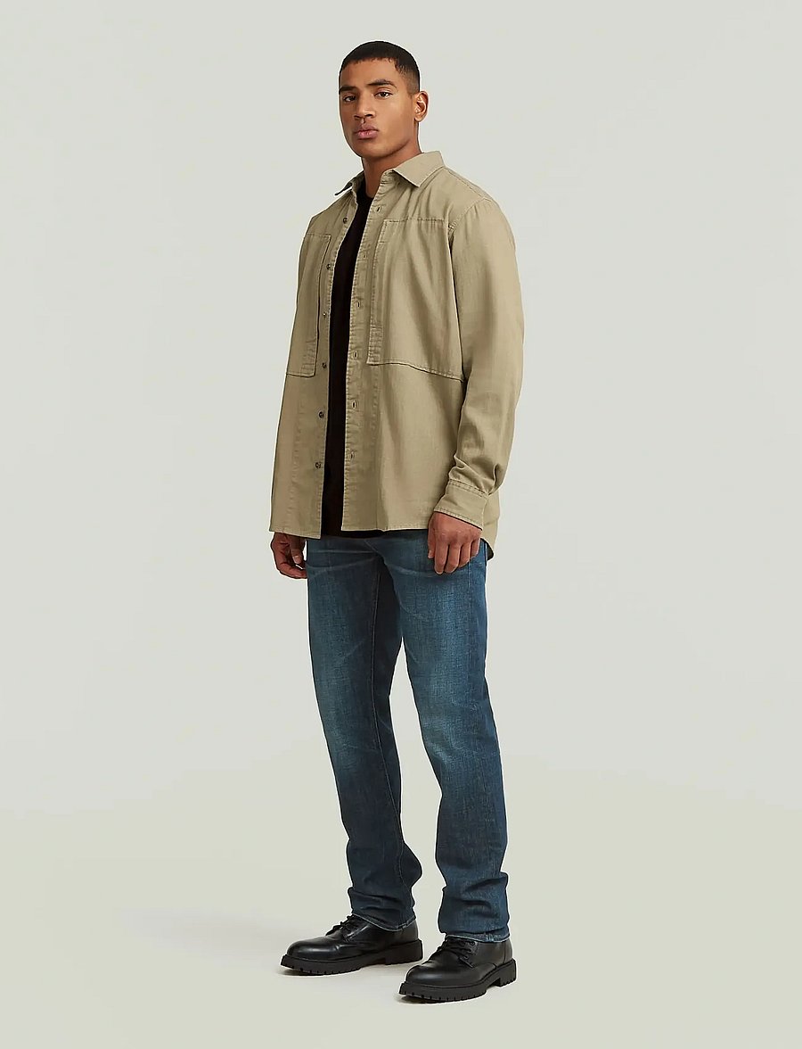 G-Star - Panelled Pkt Regular Shirt l\s - jeansskjortor - safari gd - 4