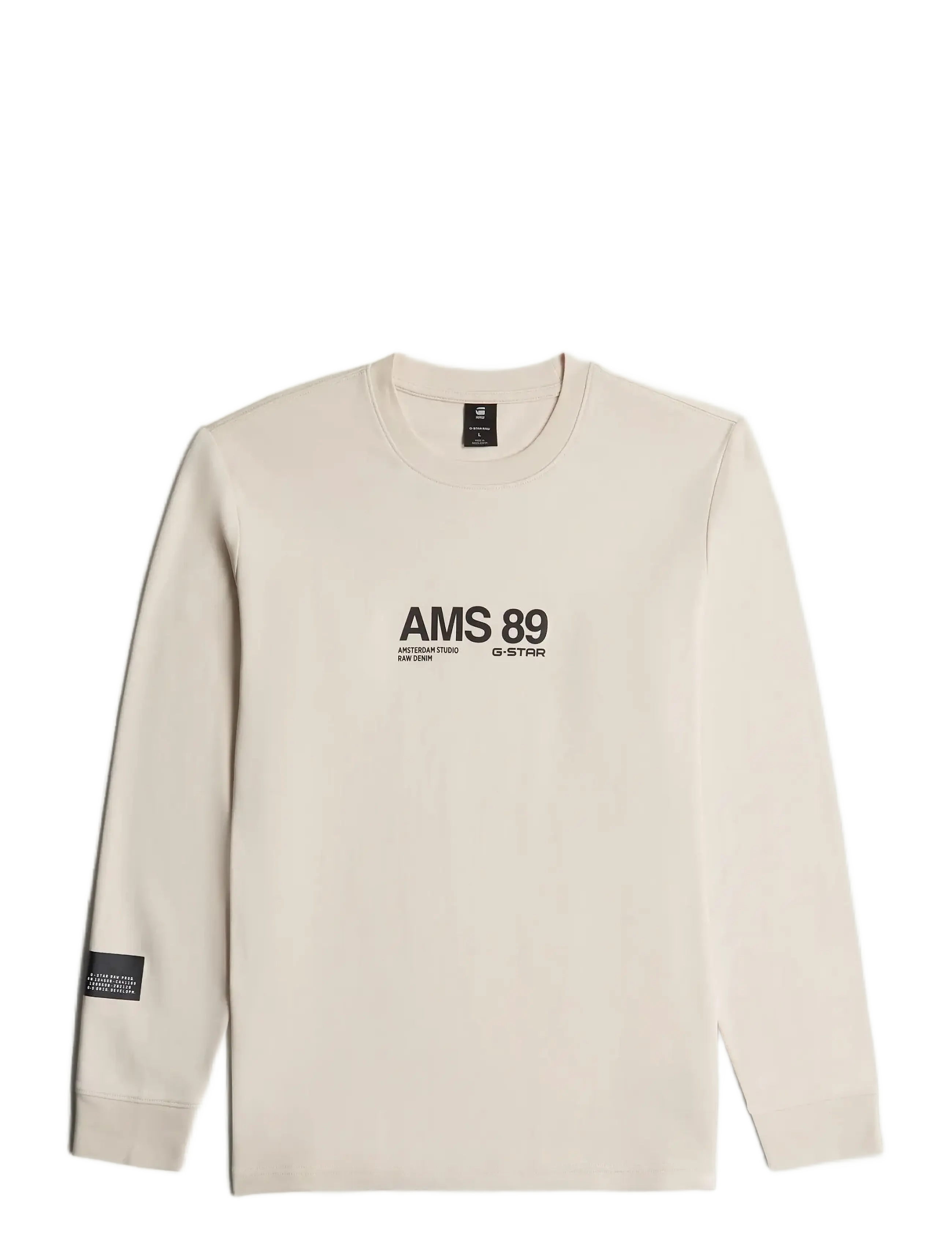 G-Star Ams 89 l\s r t - G-star - DK TALC / beige