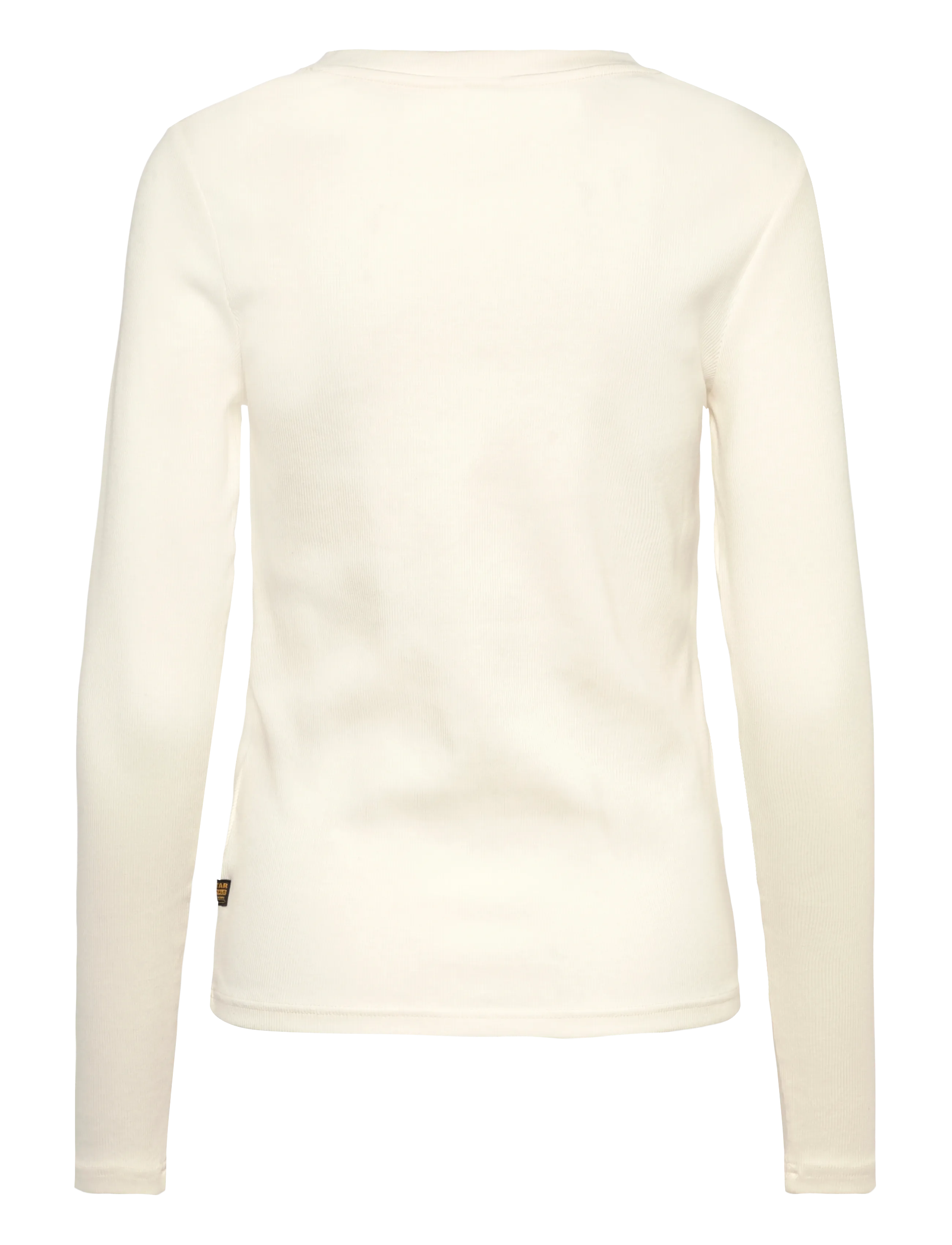 G-Star - A line slim rib r t l\s wmn - langærmede toppe - milk - 2