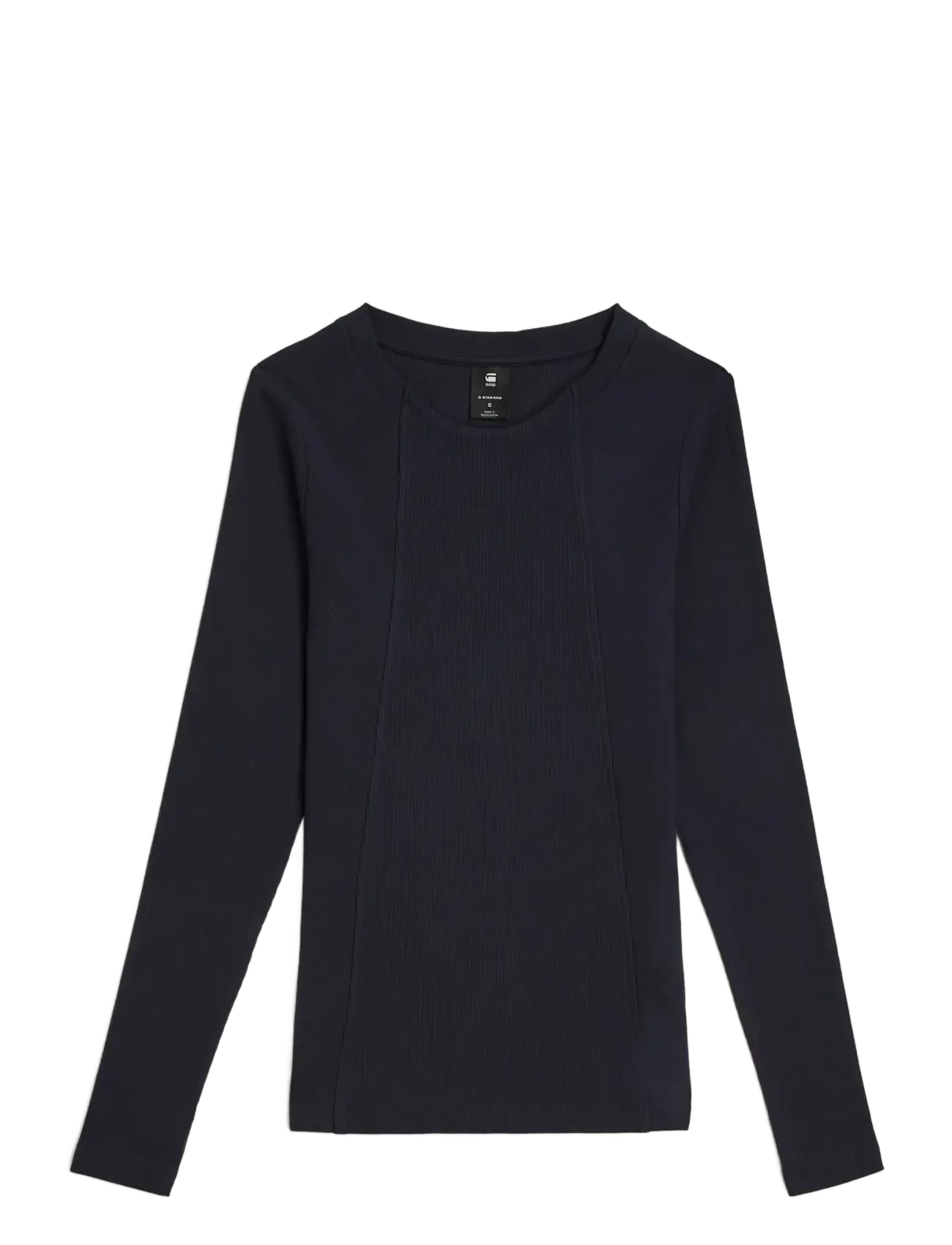 G-Star A line slim rib r t l\s wmn - Kleidung - OSAKA BLUE / black