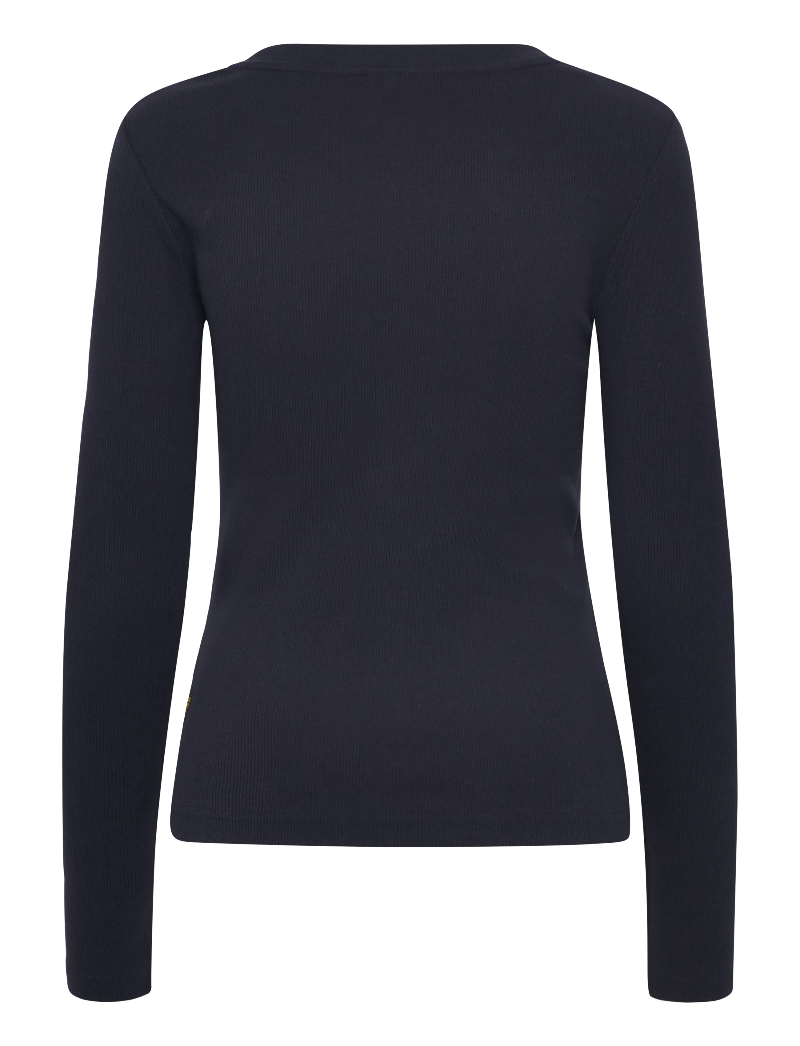G-Star - A line slim rib r t l\s wmn - langærmede toppe - osaka blue - 2