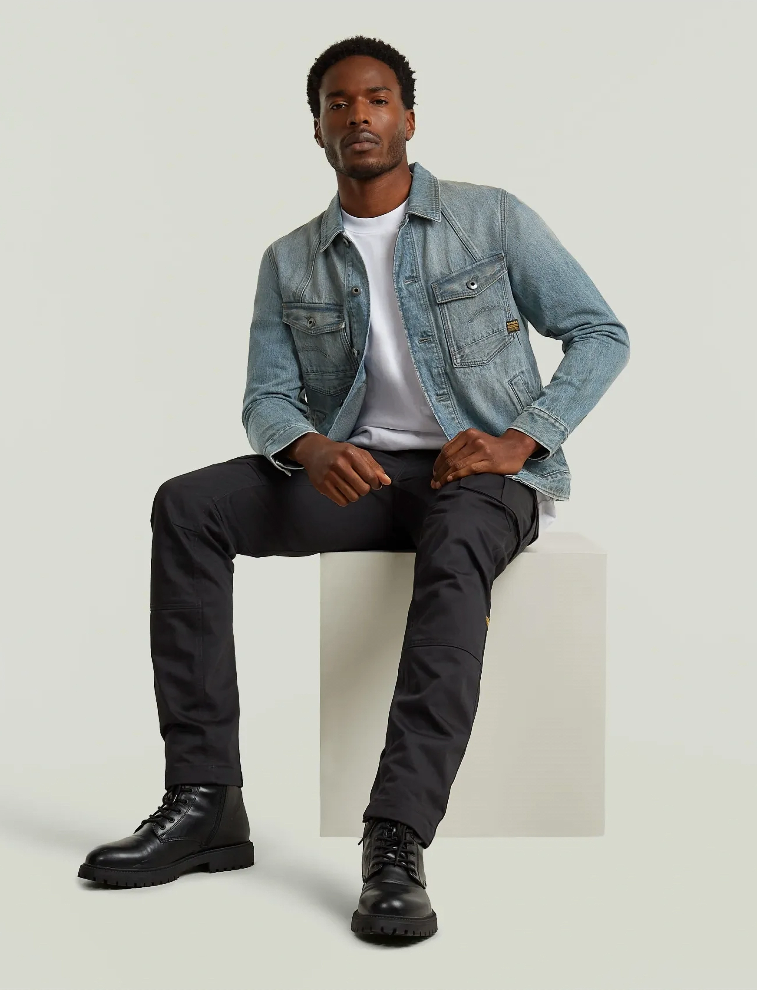 G-Star - A-Line Slim Jacket - mężczyźni - vintage gold digger - 4