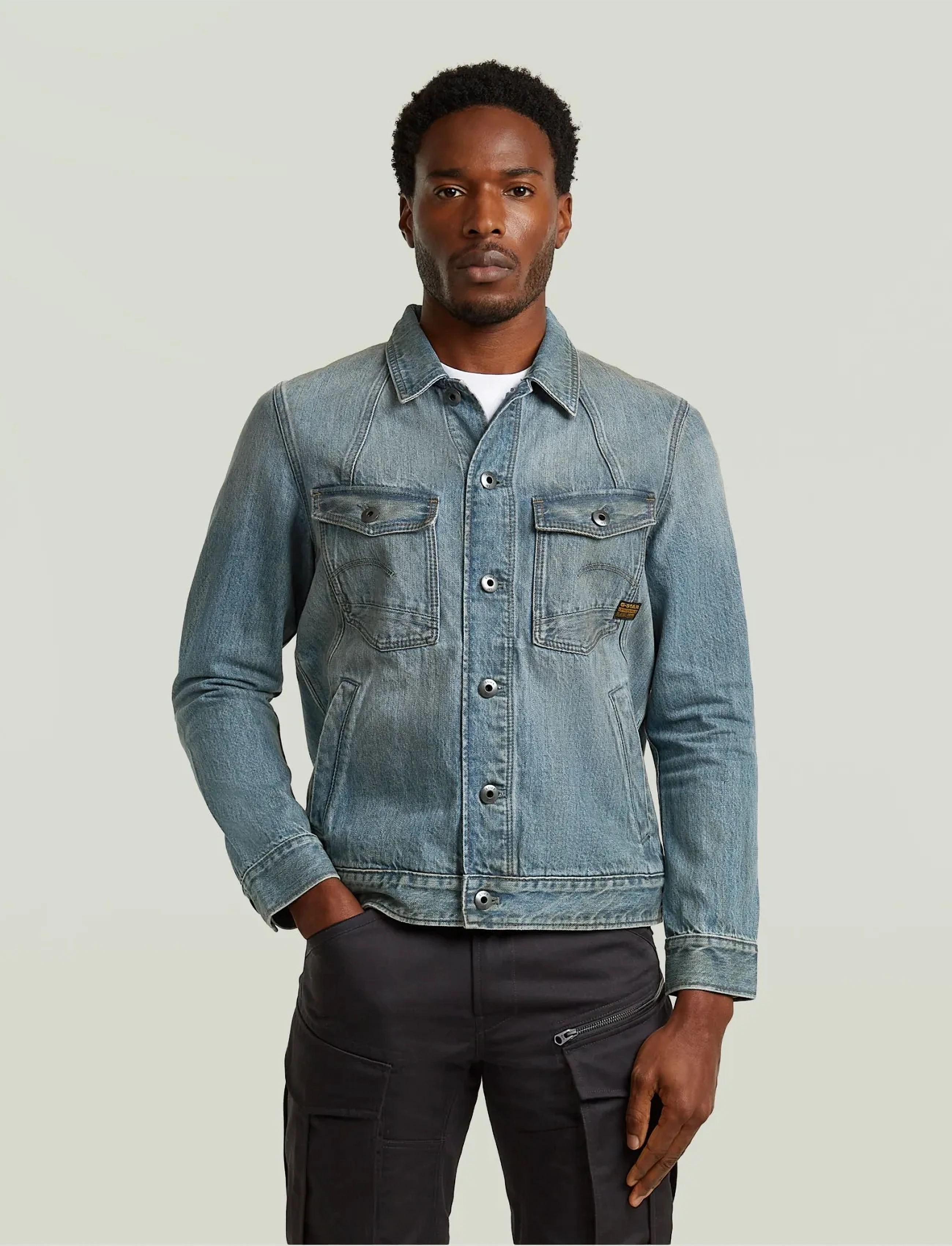 G-Star - A-Line Slim Jacket - mężczyźni - vintage gold digger - 5