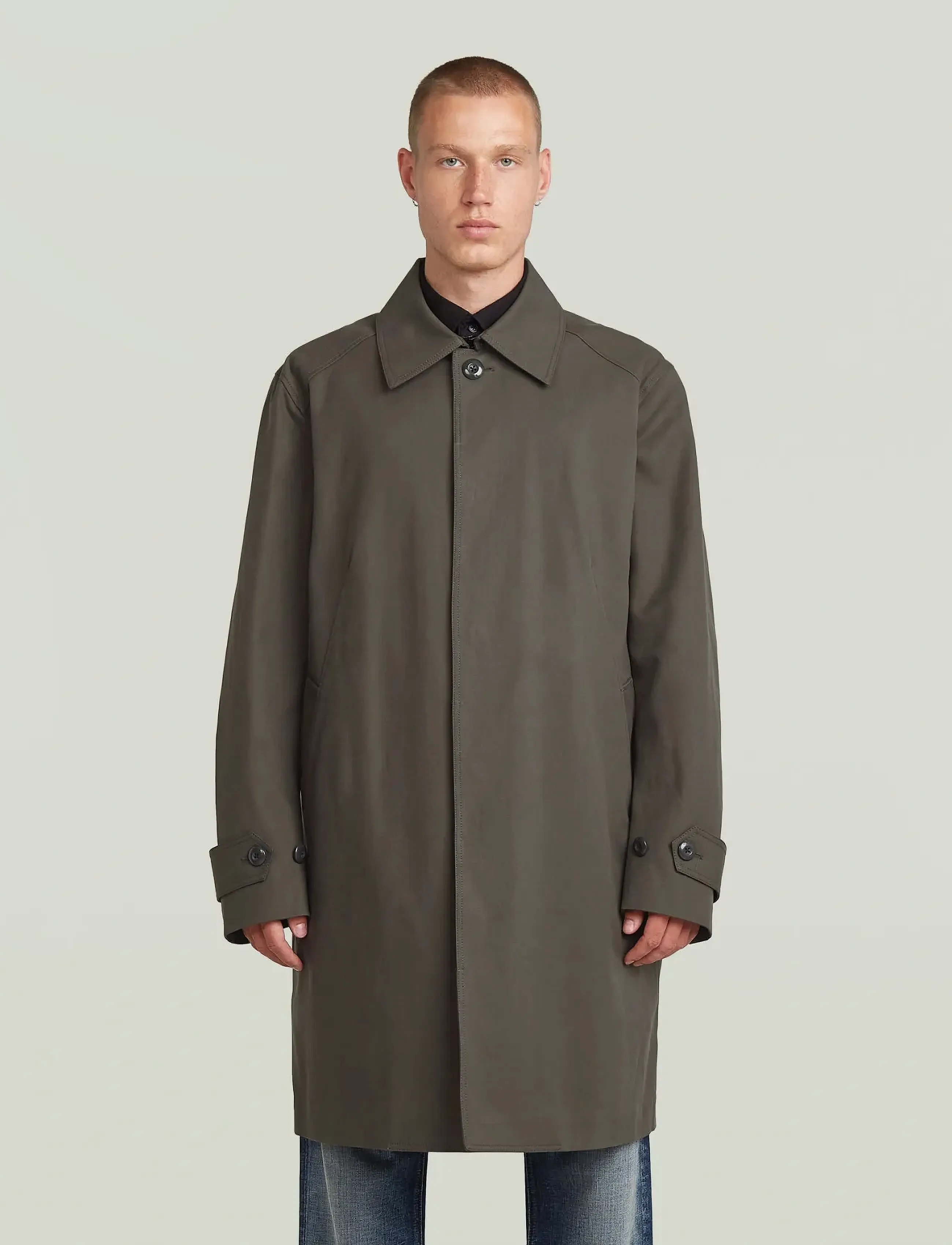 G-Star Car Coat Unisex, L, Coats, Khakigrün - Trench Männerswear