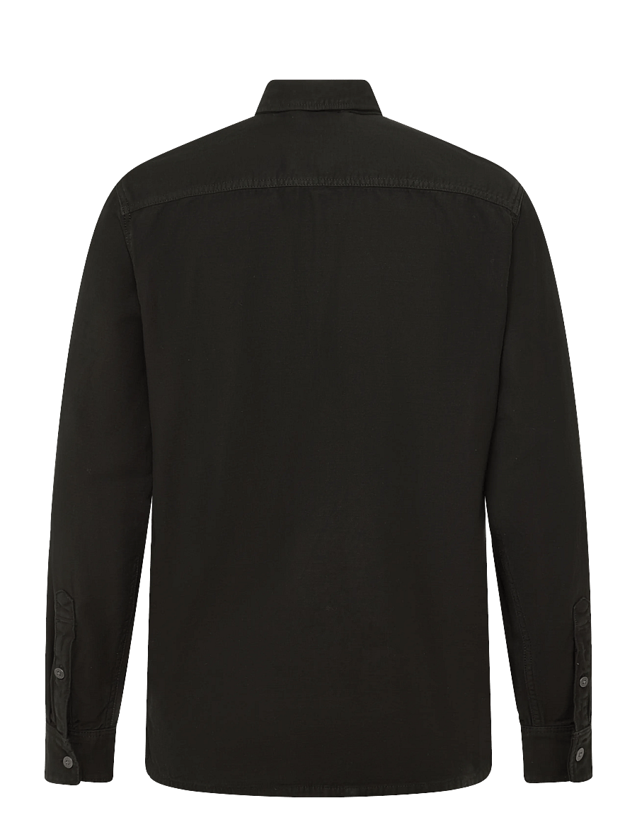 G-Star - Regular 1-pkt shirt l\s - jeansskjortor - dk black gd - 1