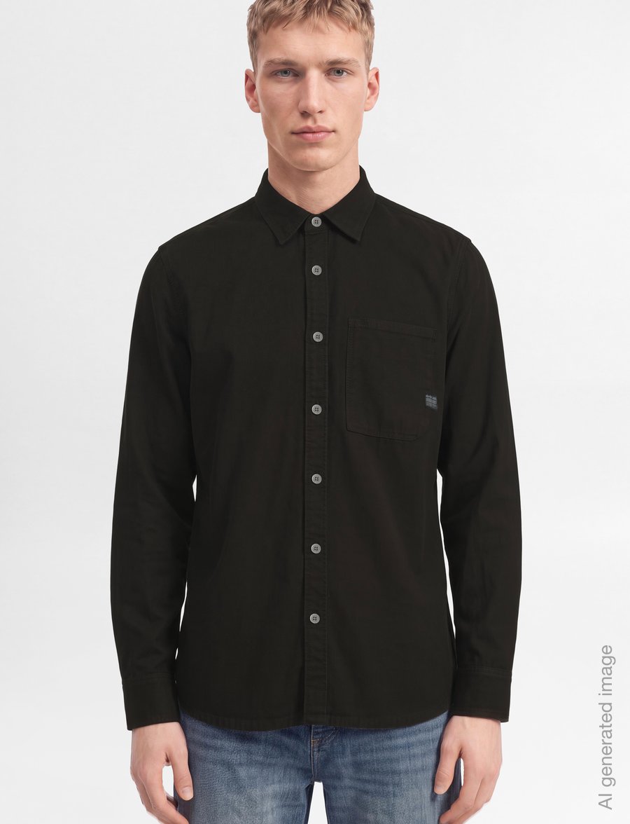 G-Star - Regular 1-pkt shirt l\s - jeanshemden - dk black gd - 3